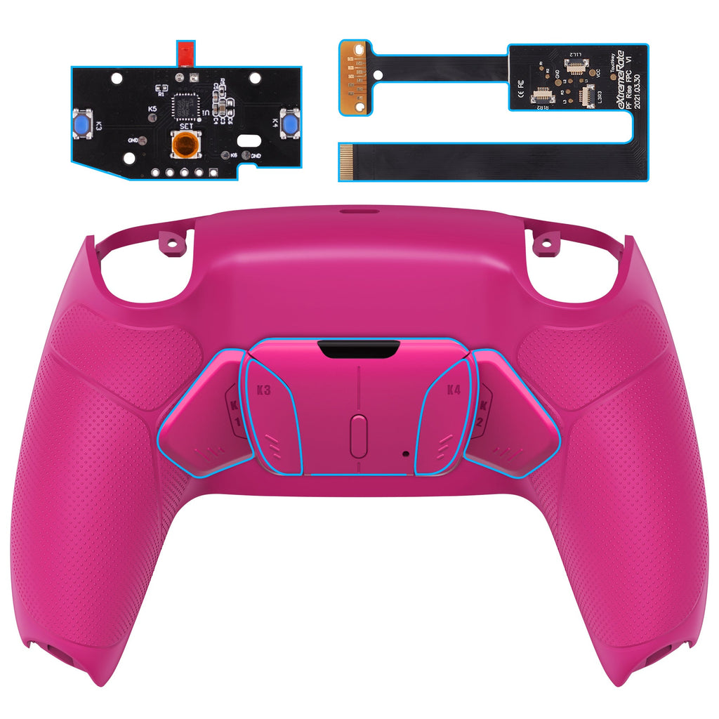 eXtremeRate Remappable RISE4 Remap Kit for PS5 Controller BDM-010/020 - Rubberized Nova Pink eXtremeRate