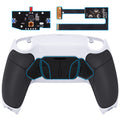 eXtremeRate Remappable RISE4 Remap Kit for PS5 Controller BDM-010/020 - Rubberized Black Grip with Black Back Paddles eXtremeRate