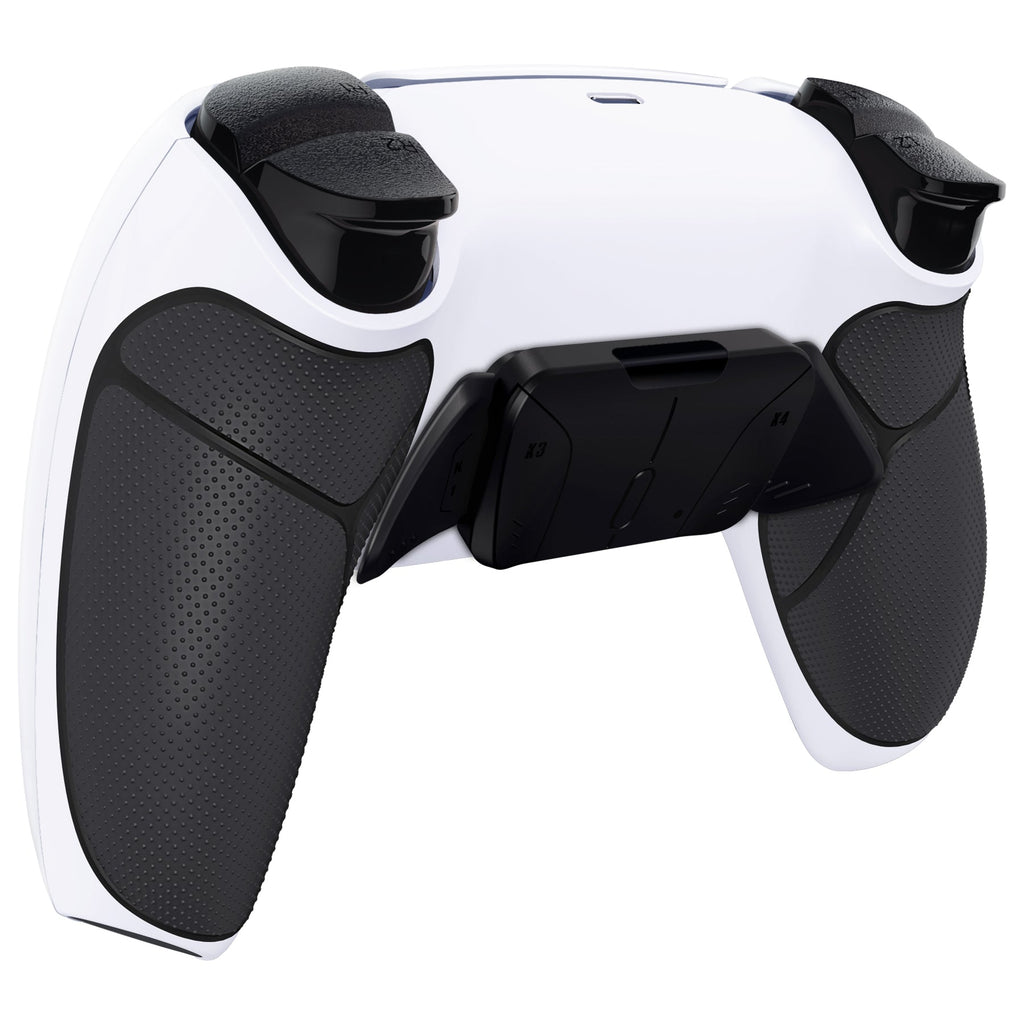 eXtremeRate Remappable RISE4 Remap Kit for PS5 Controller BDM-010/020 - Rubberized Black Grip with Black Back Paddles eXtremeRate