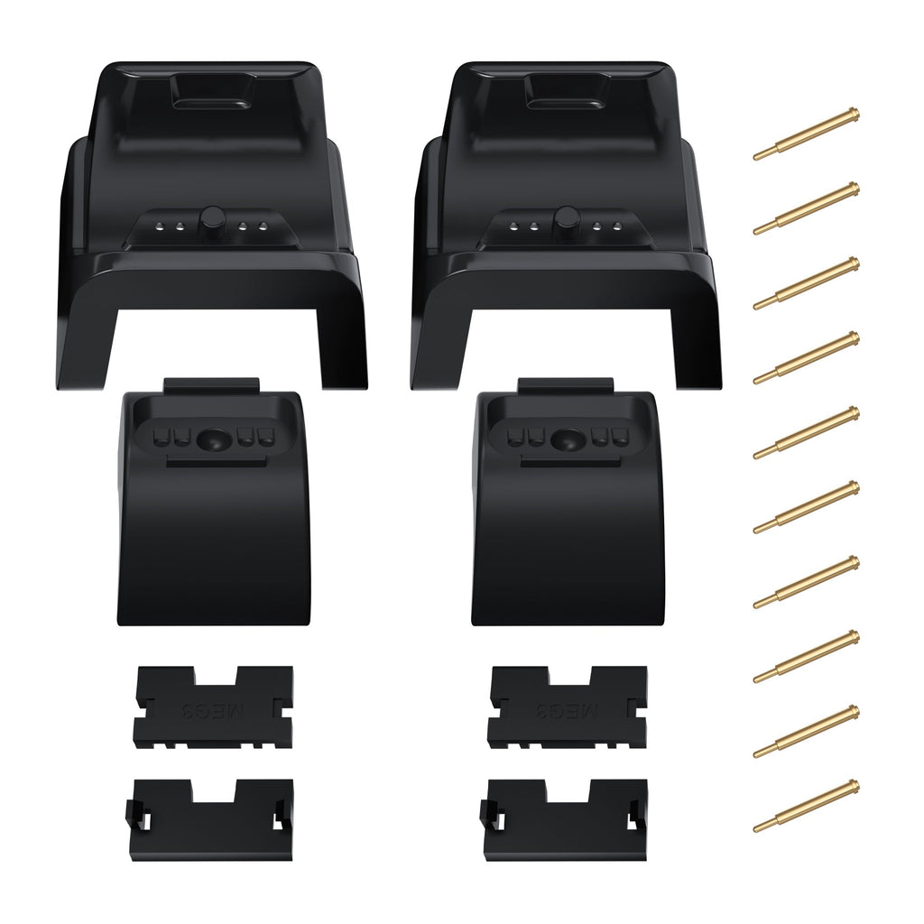 eXtremeRate Black RiseDock Kit Extension Stand for PS5 Controller Charging Dock eXtremeRate RISE & RISE4 Remap Kit, Redesigned Charging Station Extenders for PS5 Controller HEXGAMING Rival, Rival Pro & Ultimate - ZQPFM001 eXtremeRate