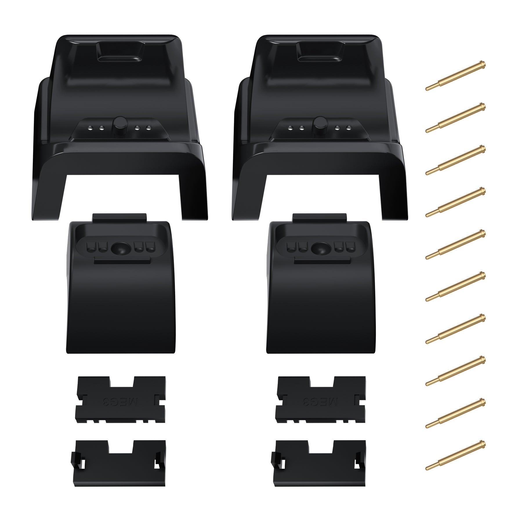 eXtremeRate Black RiseDock Kit Extension Stand for PS5 Controller Charging Dock eXtremeRate RISE & RISE4 Remap Kit, Redesigned Charging Station Extenders for PS5 Controller HEXGAMING Rival, Rival Pro & Ultimate - ZQPFM001 eXtremeRate