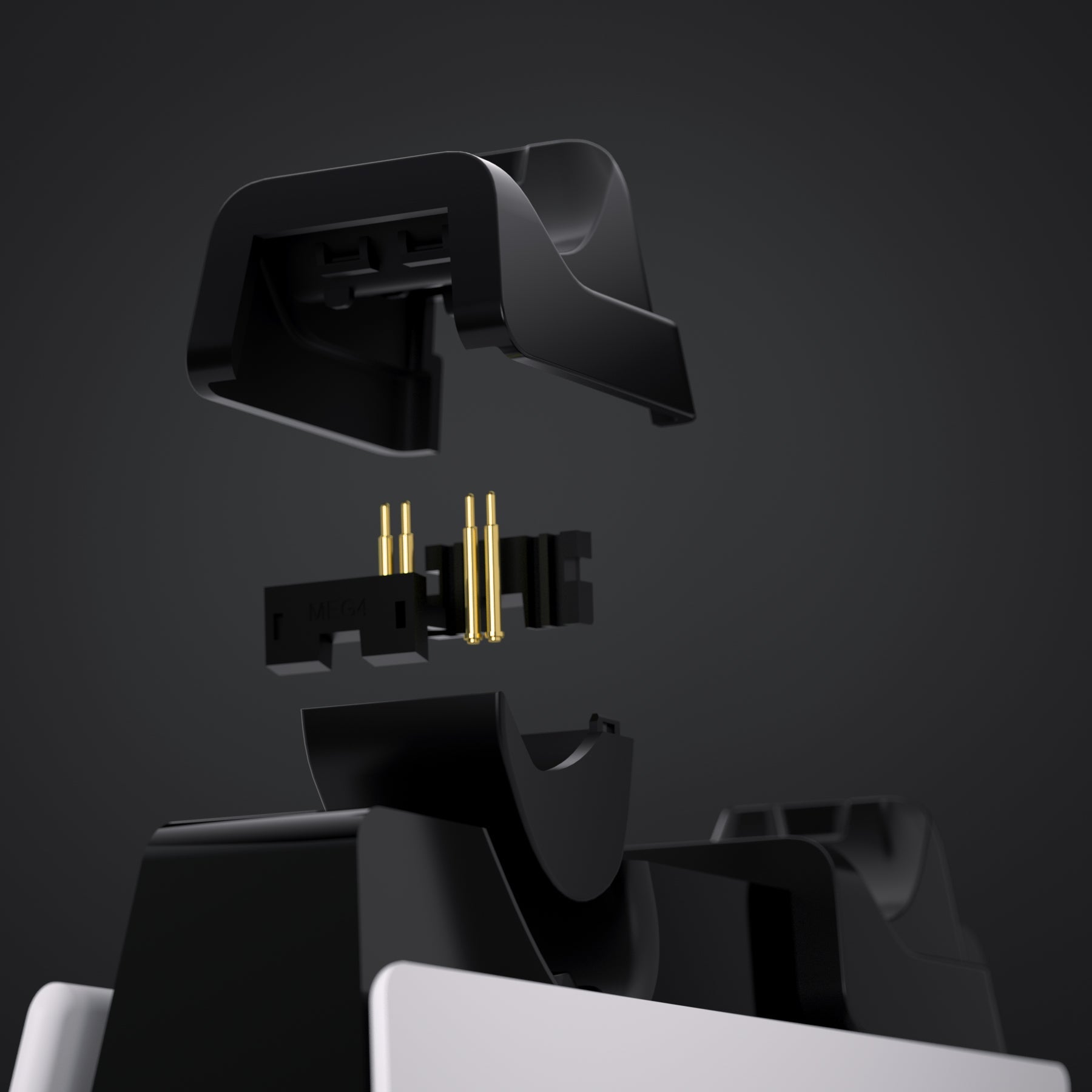 eXtremeRate Black RiseDock Kit Extension Stand for PS5 Controller Charging Dock eXtremeRate RISE & RISE4 Remap Kit, Redesigned Charging Station Extenders for PS5 Controller HEXGAMING Rival, Rival Pro & Ultimate - ZQPFM001 eXtremeRate