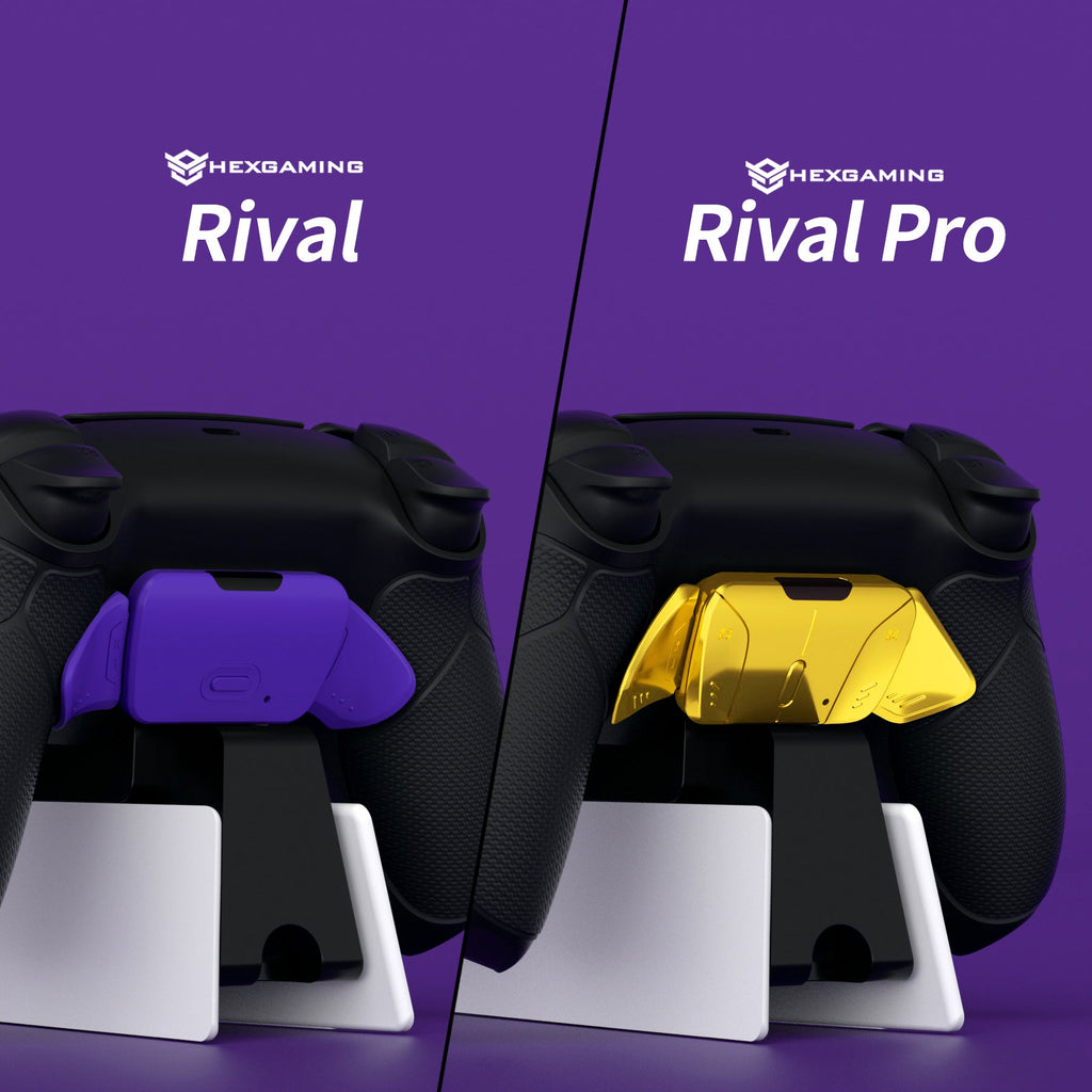 eXtremeRate Black RiseDock Kit Extension Stand for PS5 Controller Charging Dock eXtremeRate RISE & RISE4 Remap Kit, Redesigned Charging Station Extenders for PS5 Controller HEXGAMING Rival, Rival Pro & Ultimate - ZQPFM001 eXtremeRate