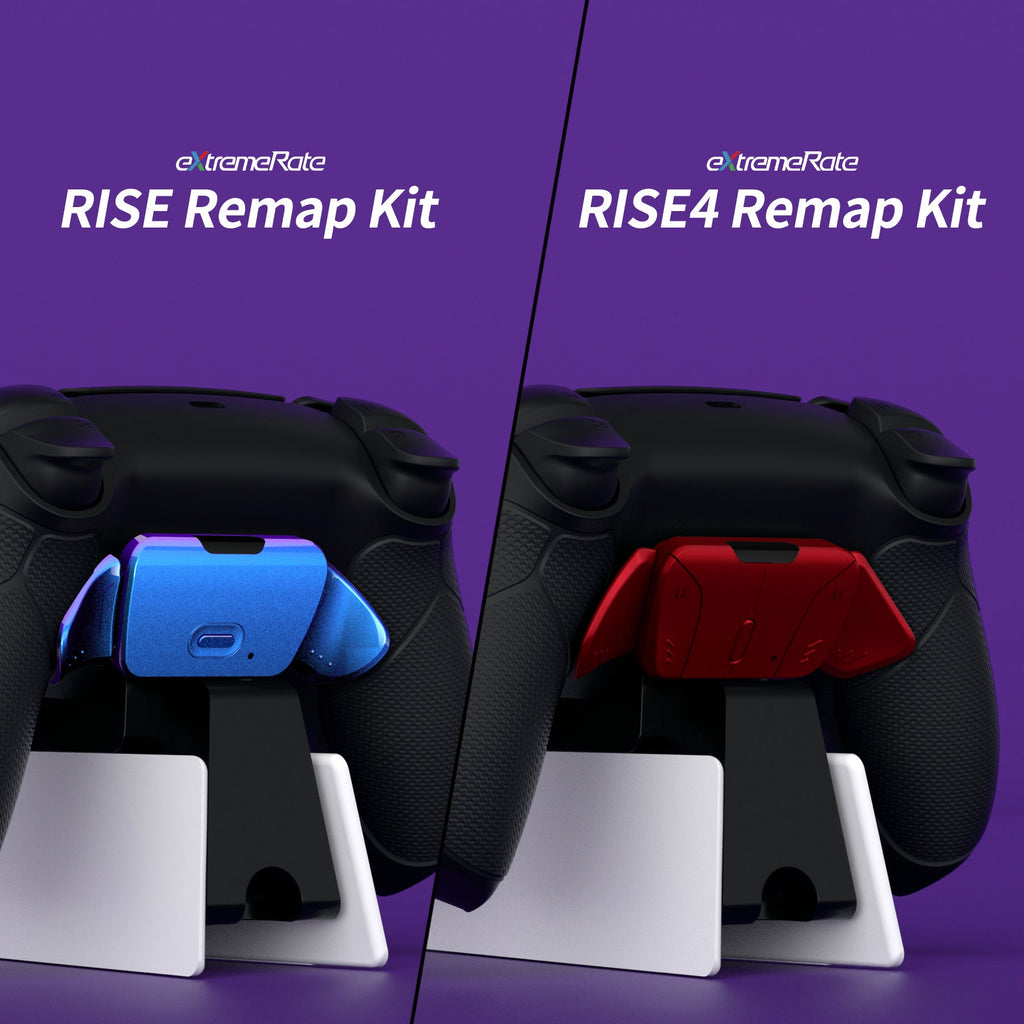 eXtremeRate Black RiseDock Kit Extension Stand for PS5 Controller Charging Dock eXtremeRate RISE & RISE4 Remap Kit, Redesigned Charging Station Extenders for PS5 Controller HEXGAMING Rival, Rival Pro & Ultimate - ZQPFM001 eXtremeRate