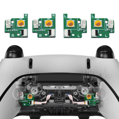eXtremeRate Back Paddles Replacement Switch Board Kit for PS5 Edge Controller, Custom Redesigned LB RB Buttons Enhancement Repair Parts - Without Back Buttons eXtremeRate