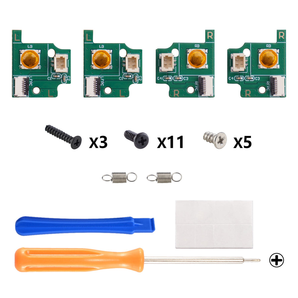 eXtremeRate Back Paddles Replacement Switch Board Kit for PS5 Edge Controller, Custom Redesigned LB RB Buttons Enhancement Repair Parts - Without Back Buttons eXtremeRate
