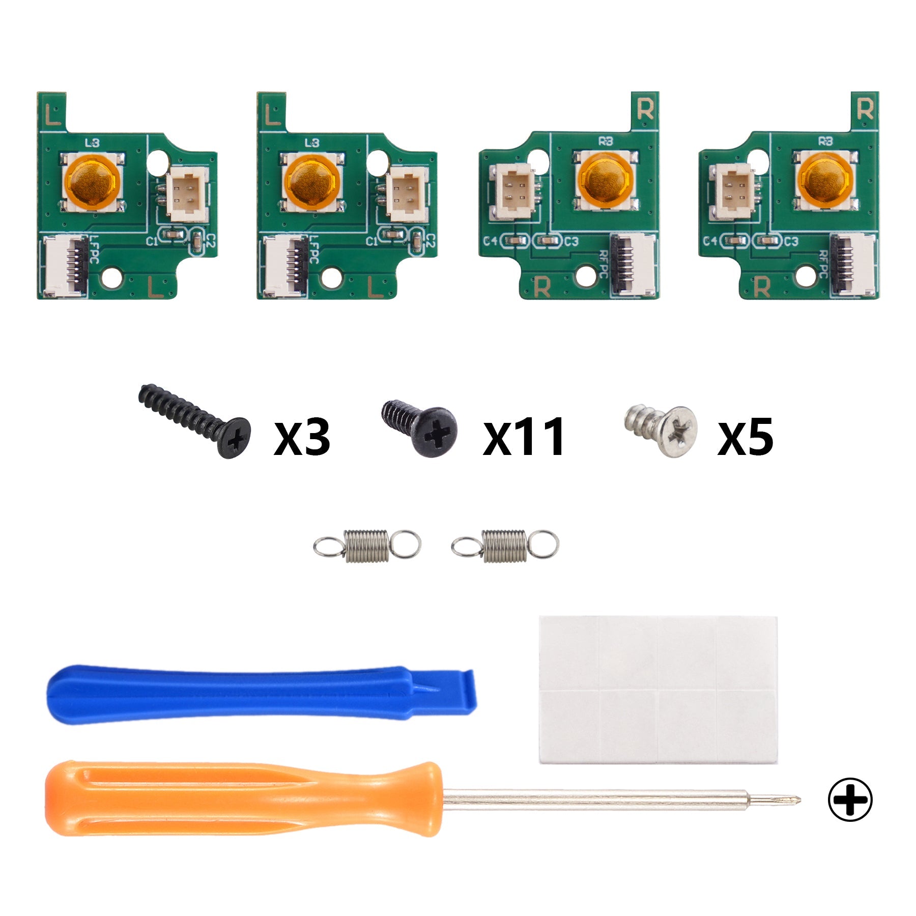 eXtremeRate Back Paddles Replacement Switch Board Kit for PS5 Edge Controller, Custom Redesigned LB RB Buttons Enhancement Repair Parts - Without Back Buttons eXtremeRate