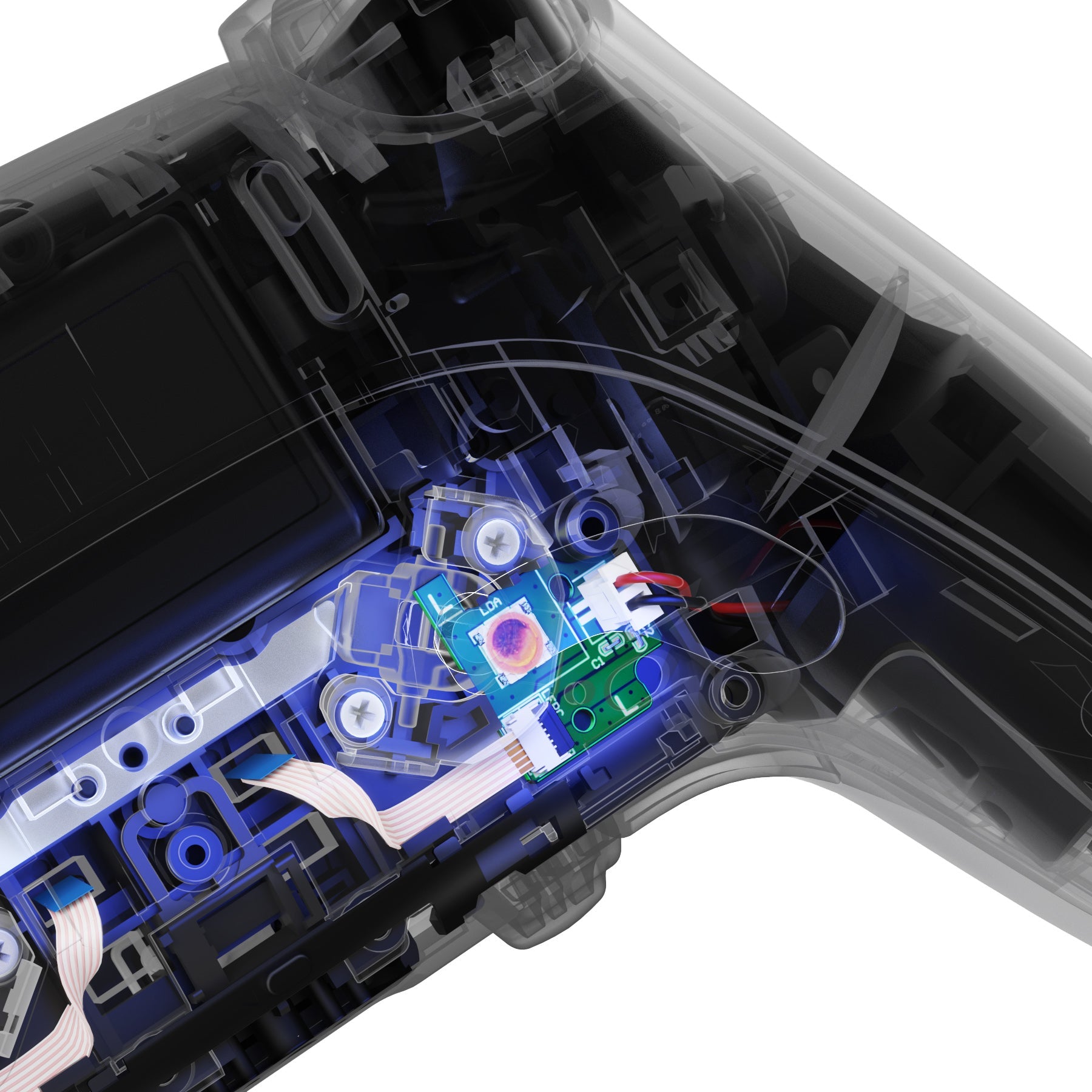 eXtremeRate Back Paddles Replacement Switch Board Kit for PS5 Edge Controller, Custom Redesigned LB RB Buttons Enhancement Repair Parts - Without Back Buttons eXtremeRate