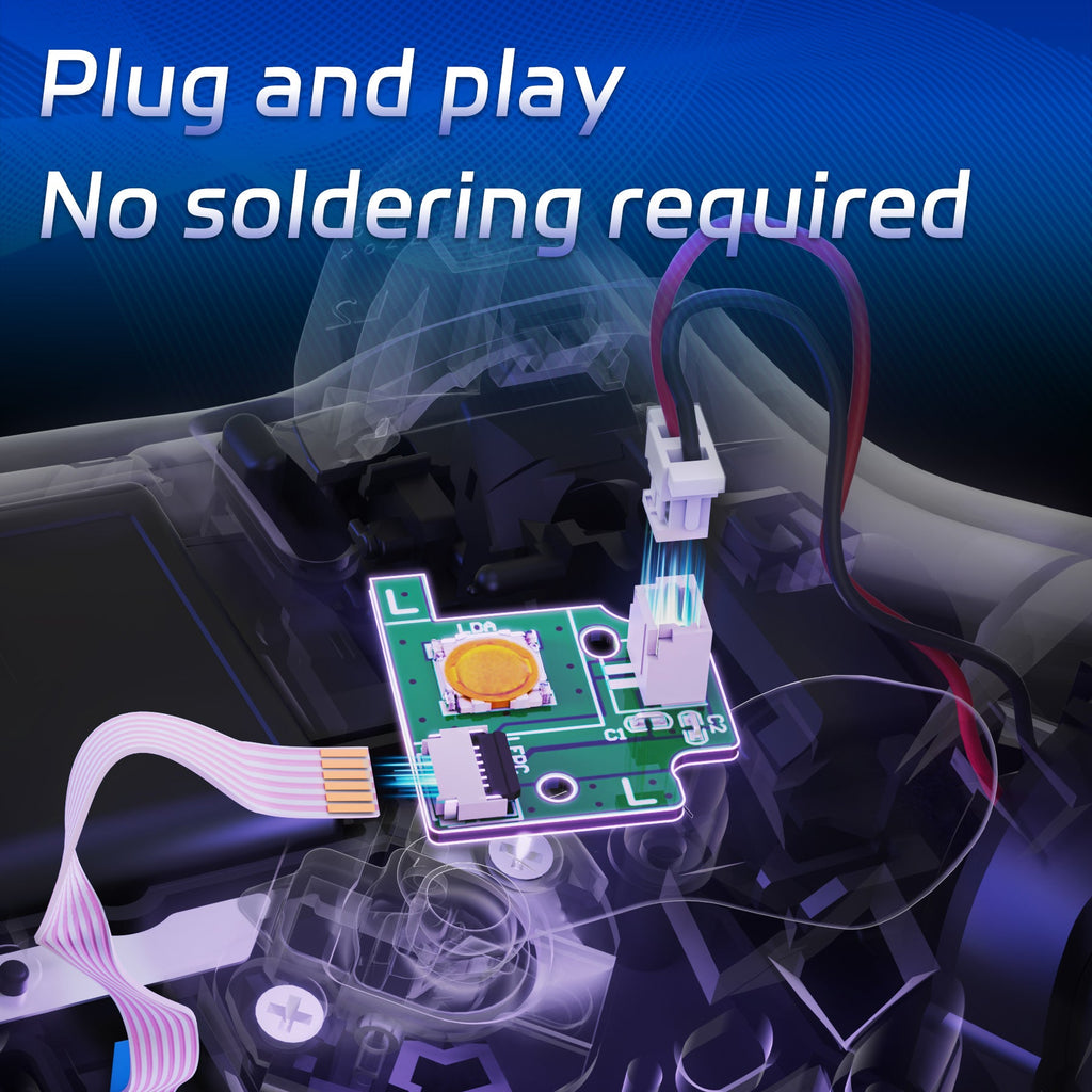 eXtremeRate Back Paddles Replacement Switch Board Kit for PS5 Edge Controller, Custom Redesigned LB RB Buttons Enhancement Repair Parts - Without Back Buttons eXtremeRate
