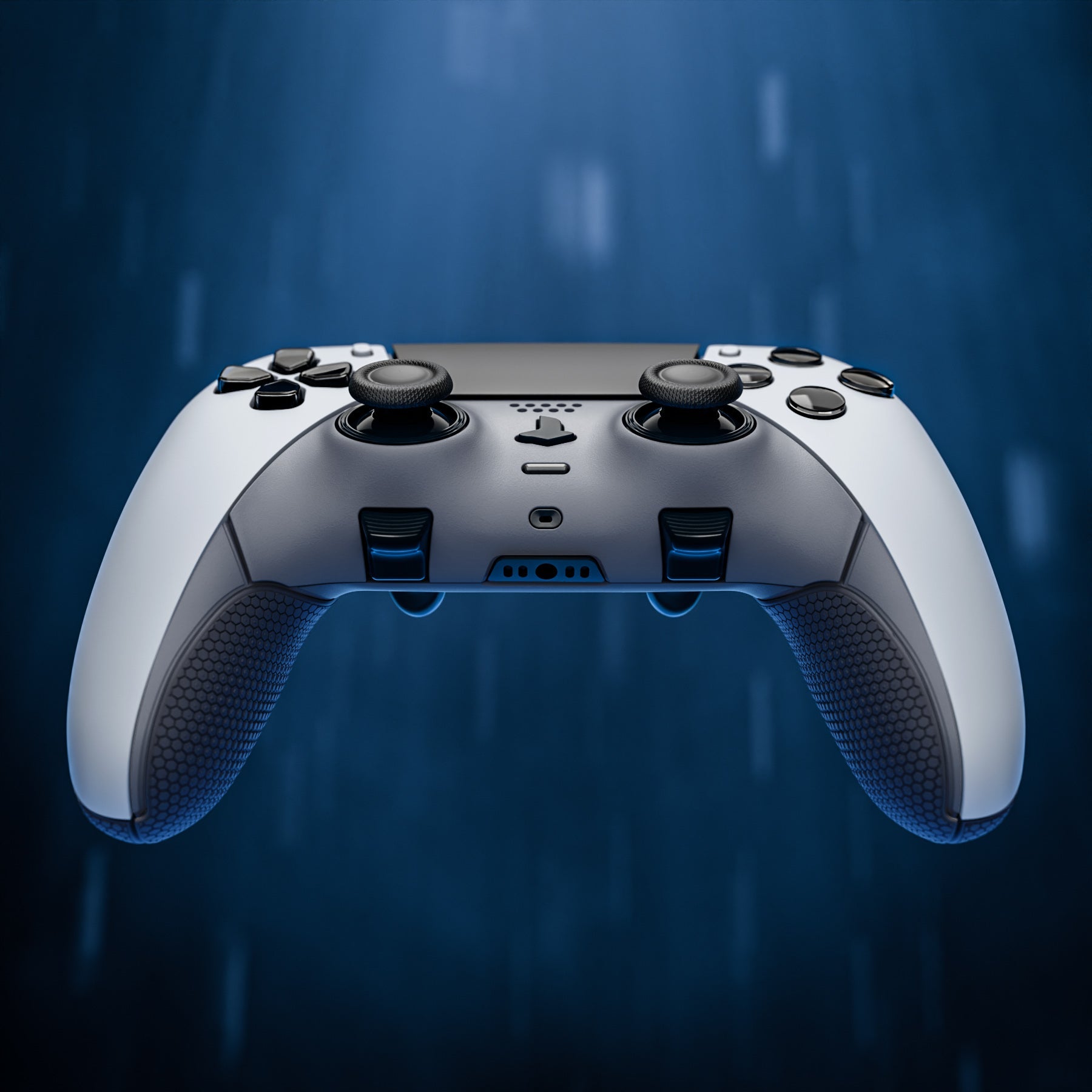 eXtremeRate Beyond-ARC Bottom Shell Kit with Rubberised Grip for PS5 Edge Controller - New Hope Gray & Classic Gray eXtremeRate