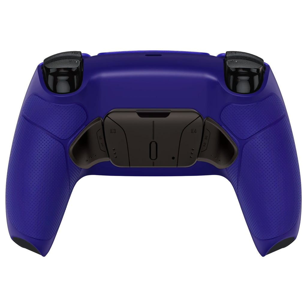 eXtremeRate Black Real Metal Buttons (RMB) Version RISE4 Remap Kit for PS5 Controller BDM-030/040/050 - Rubberized Cobalt Blue eXtremeRate