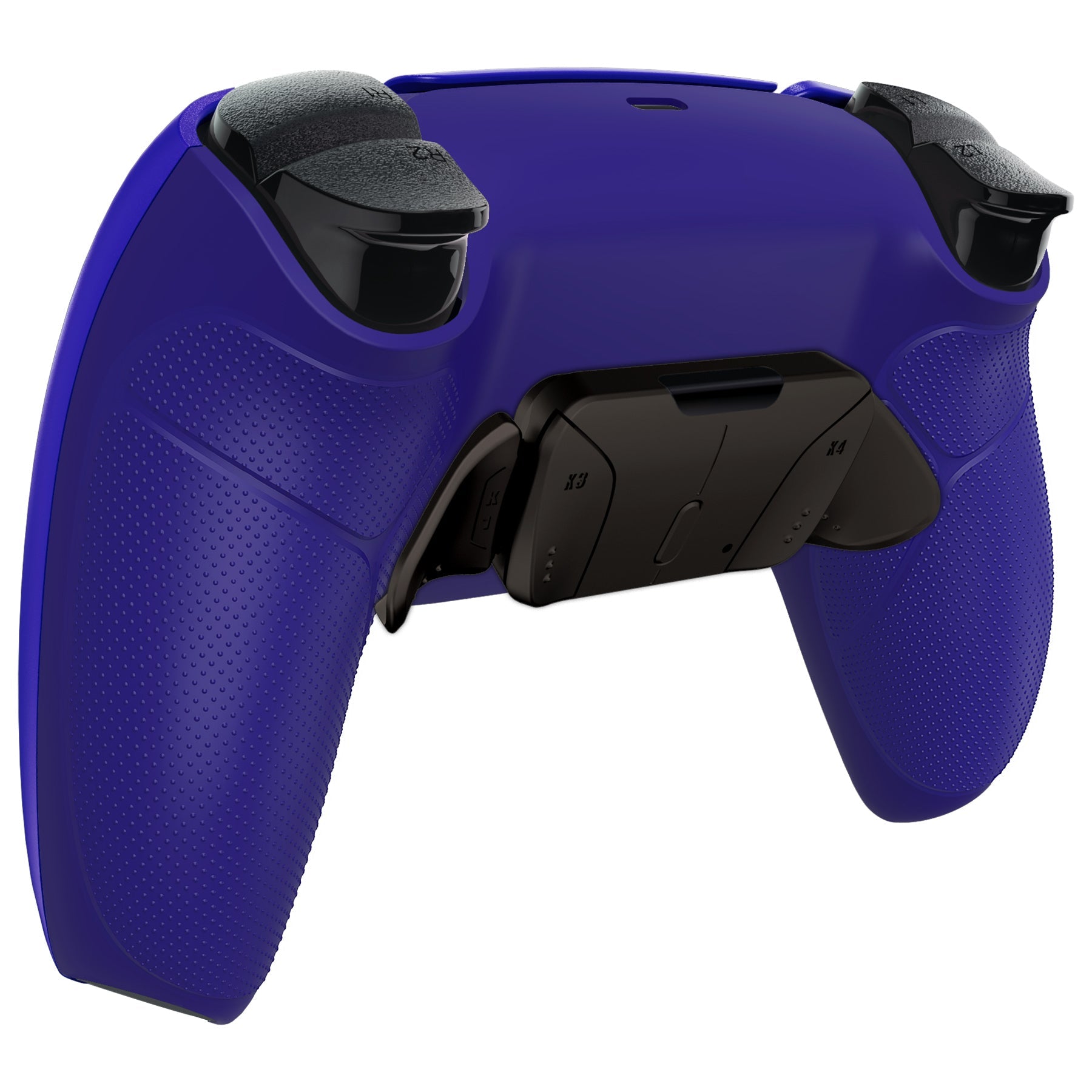 eXtremeRate Black Real Metal Buttons (RMB) Version RISE4 Remap Kit for PS5 Controller BDM-030/040/050 - Rubberized Cobalt Blue eXtremeRate