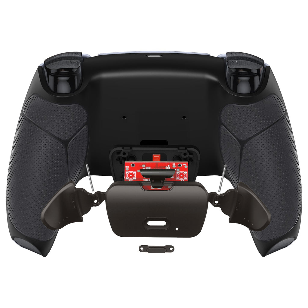 eXtremeRate Black Real Metal Buttons (RMB) Version RISE V3 Remap Kit for PS5 Controller BDM-030/040/050 - Rubberized Black eXtremeRate