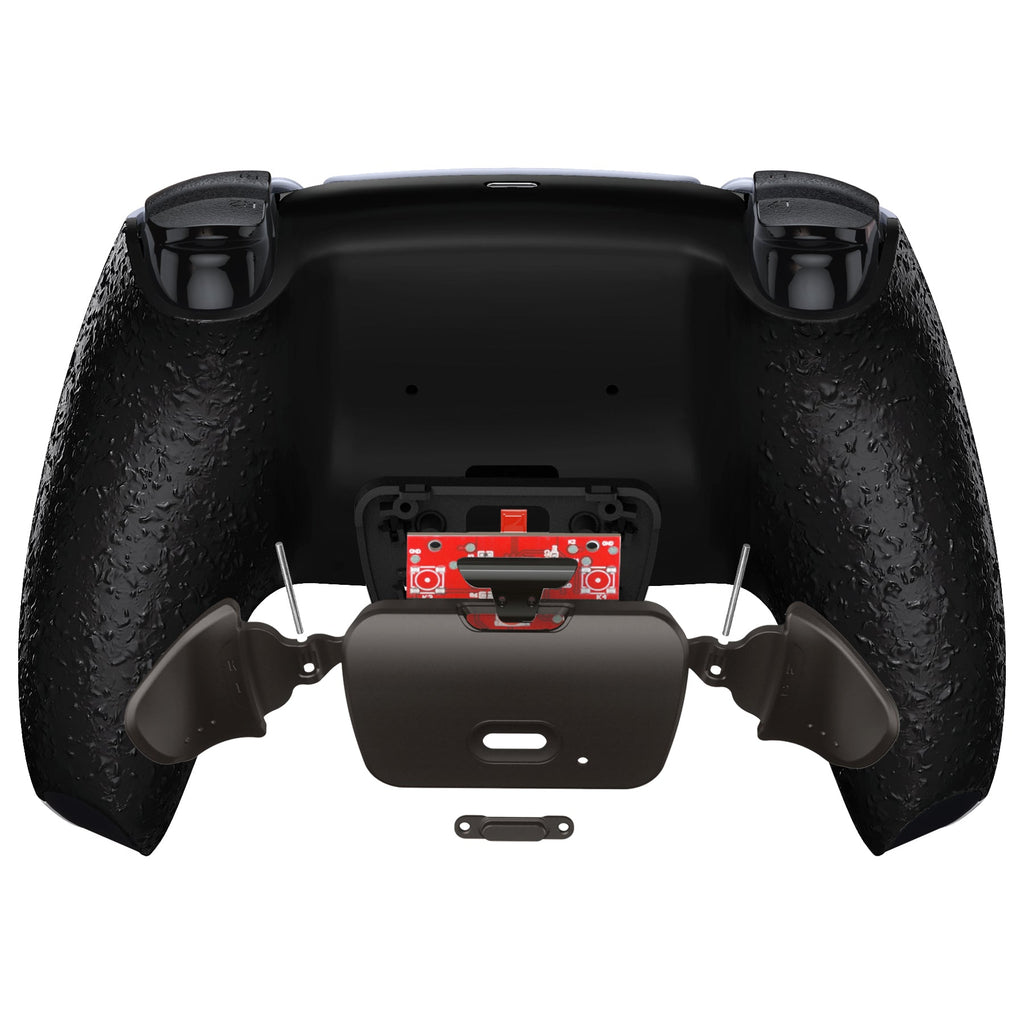 eXtremeRate Black Real Metal Buttons (RMB) Version RISE V3 Remap Kit for PS5 Controller BDM-030/040/050 - Textured Black eXtremeRate