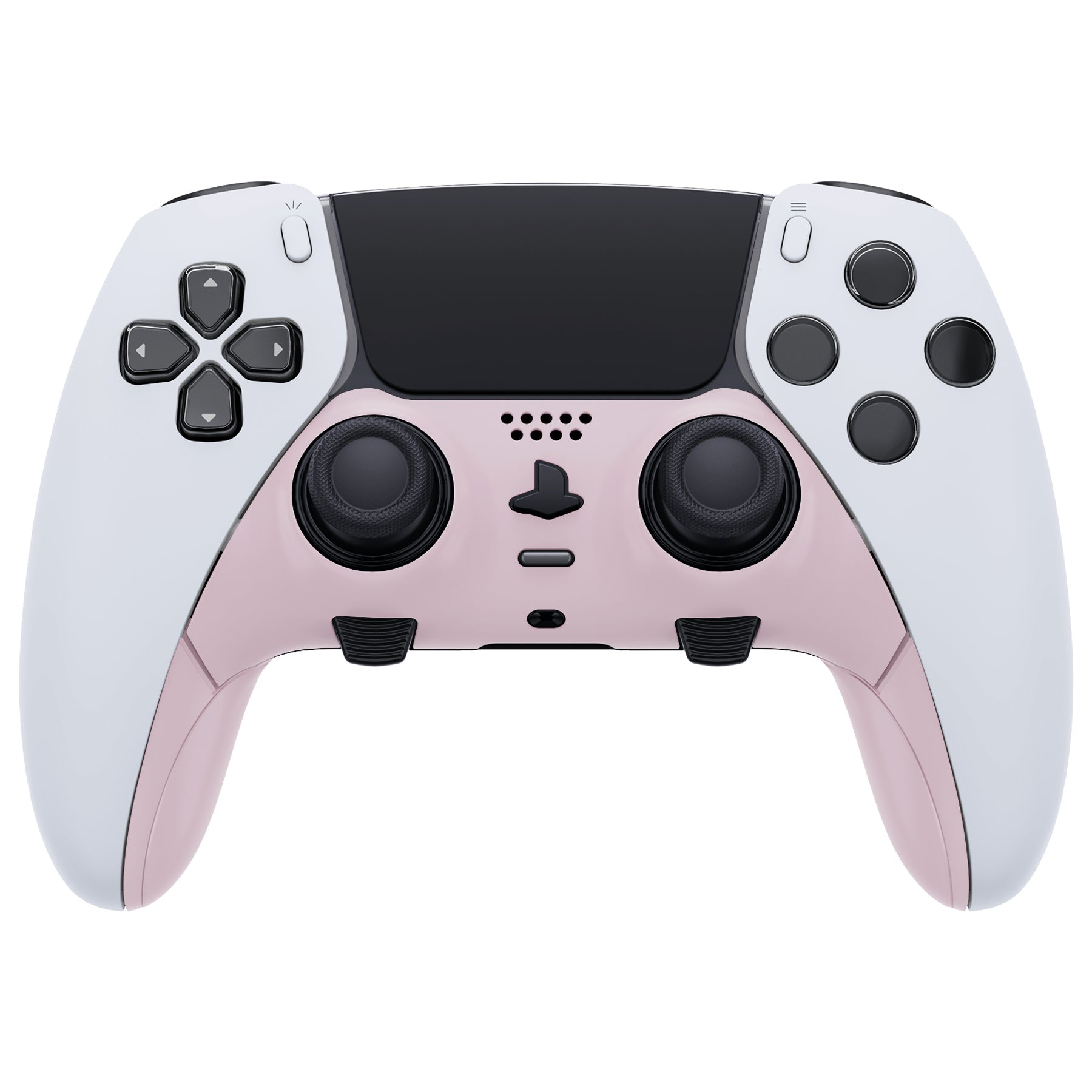 eXtremeRate Replacement Top Bottom Decorative Trim Shell Compatible with PS5 Edge Controller - Cherry Blossoms Pink eXtremeRate