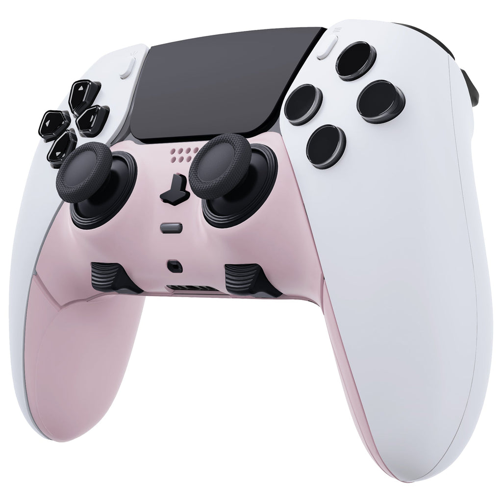 eXtremeRate Replacement Top Bottom Decorative Trim Shell Compatible with PS5 Edge Controller - Cherry Blossoms Pink eXtremeRate