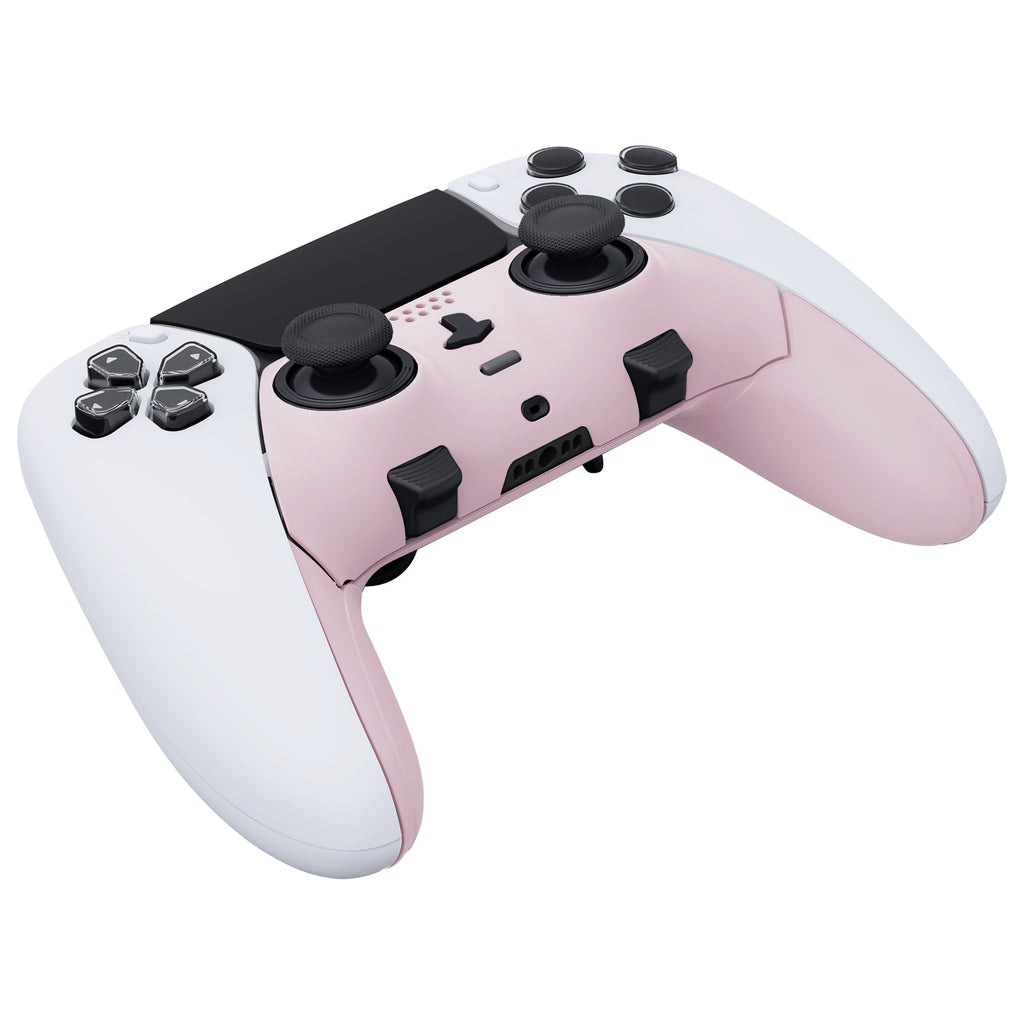 eXtremeRate Replacement Top Bottom Decorative Trim Shell Compatible with PS5 Edge Controller - Cherry Blossoms Pink eXtremeRate
