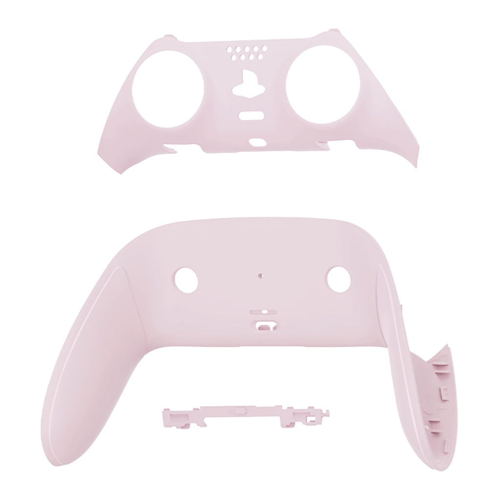 eXtremeRate Replacement Top Bottom Decorative Trim Shell Compatible with PS5 Edge Controller - Cherry Blossoms Pink eXtremeRate