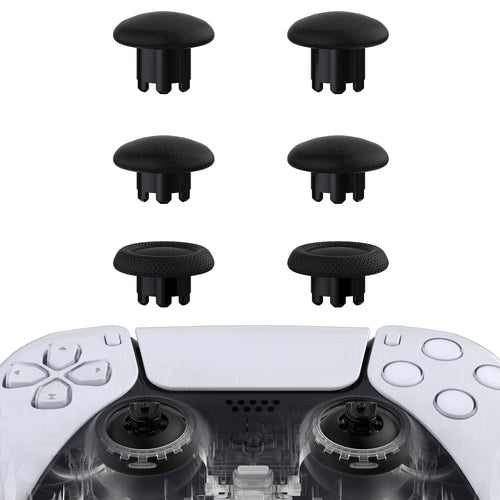 eXtremeRate EDGE Sticks Replacement Interchangeable Thumbsticks for PS5 & PS4 All Model Controllers - Black eXtremeRate