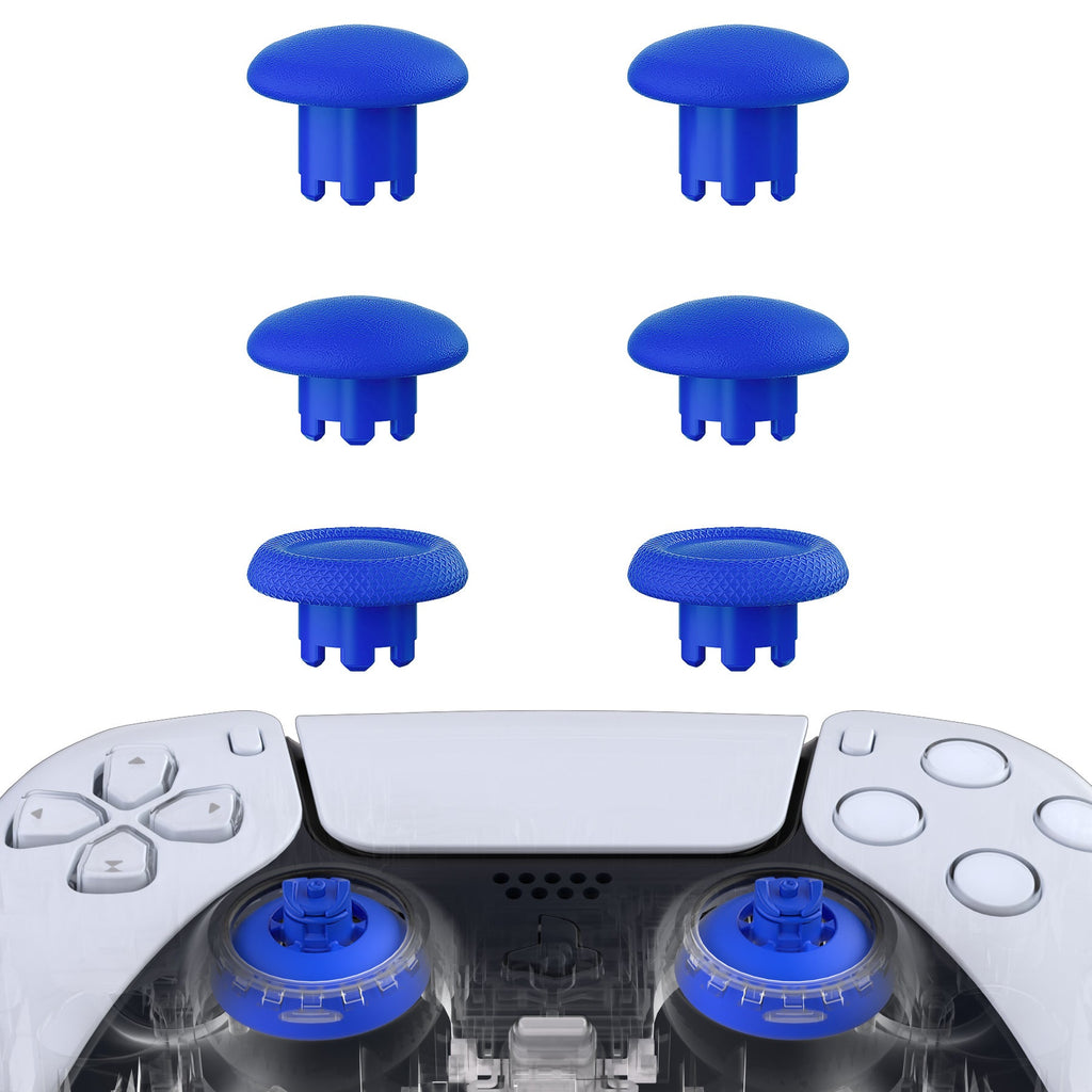 eXtremeRate EDGE Sticks Replacement Interchangeable Thumbsticks for PS5 & PS4 All Model Controllers - Blue eXtremeRate
