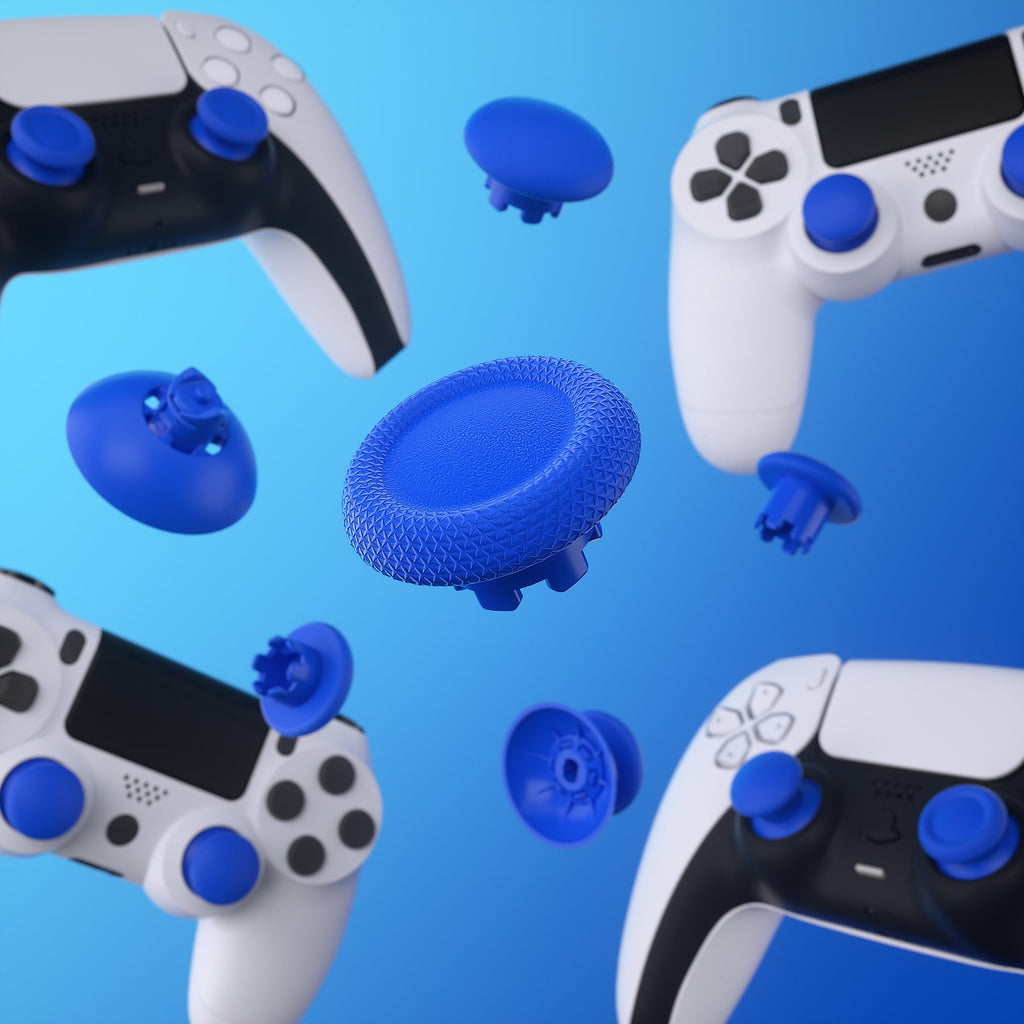 eXtremeRate EDGE Sticks Replacement Interchangeable Thumbsticks for PS5 & PS4 All Model Controllers - Blue eXtremeRate