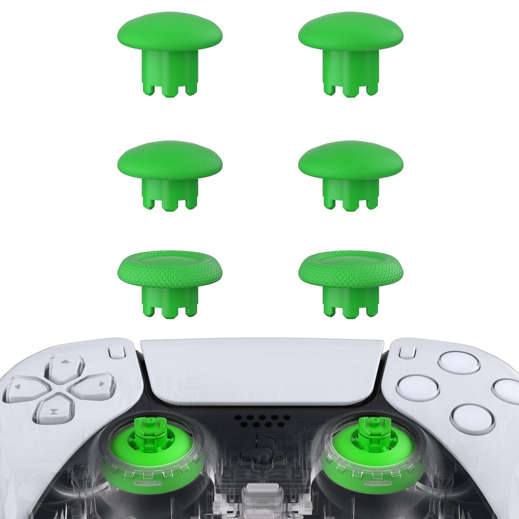 eXtremeRate EDGE Sticks Replacement Interchangeable Thumbsticks for PS5 & PS4 All Model Controllers - Green eXtremeRate