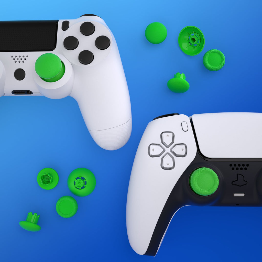 eXtremeRate EDGE Sticks Replacement Interchangeable Thumbsticks for PS5 & PS4 All Model Controllers - Green eXtremeRate