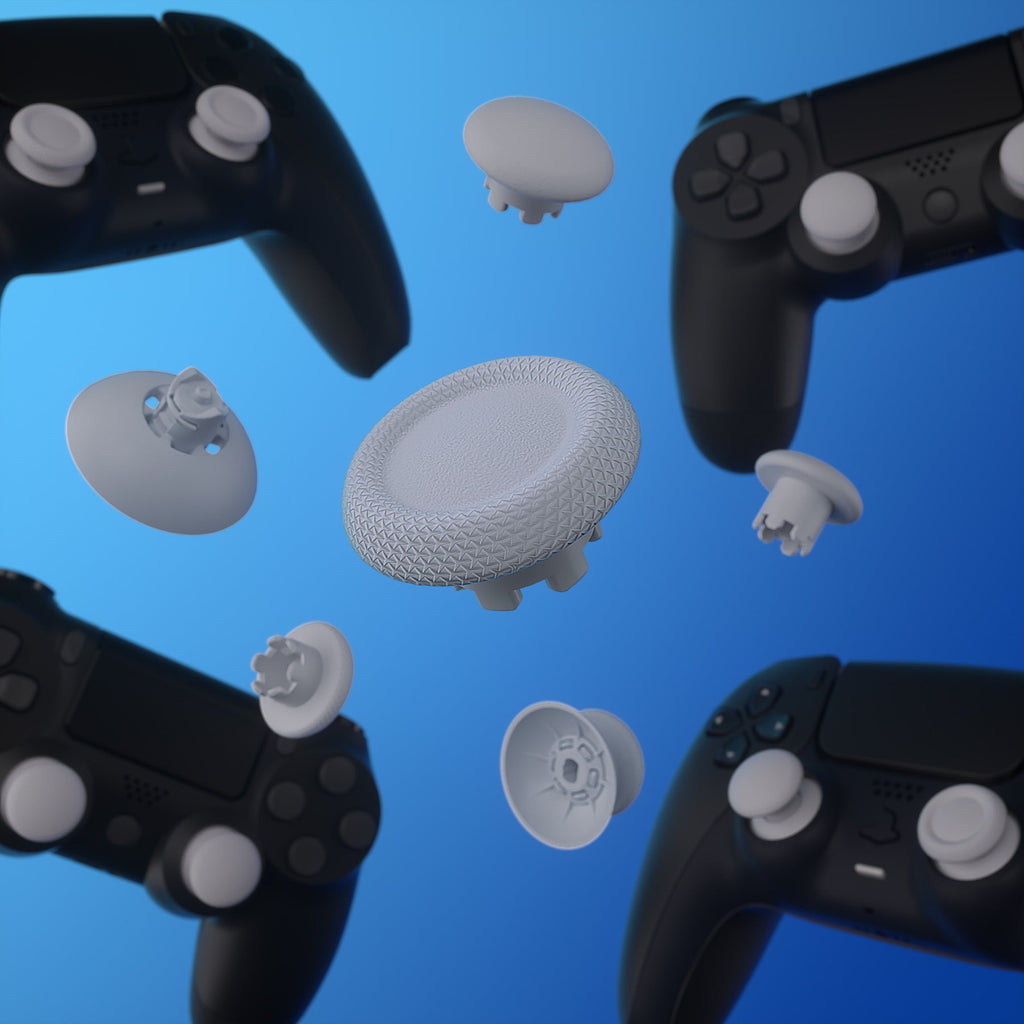 eXtremeRate EDGE Sticks Replacement Interchangeable Thumbsticks for PS5 & PS4 All Model Controllers - New Hope Gray eXtremeRate