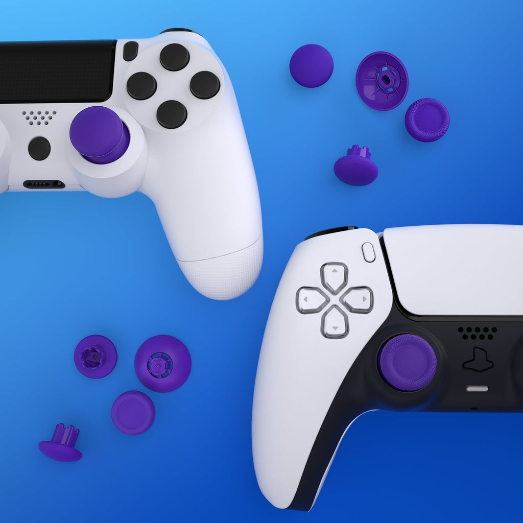 eXtremeRate EDGE Sticks Replacement Interchangeable Thumbsticks for PS5 & PS4 All Model Controllers - Purple eXtremeRate