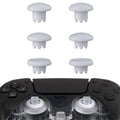 eXtremeRate EDGE Sticks Replacement Interchangeable Thumbsticks for PS5 & PS4 All Model Controllers - Solid White eXtremeRate