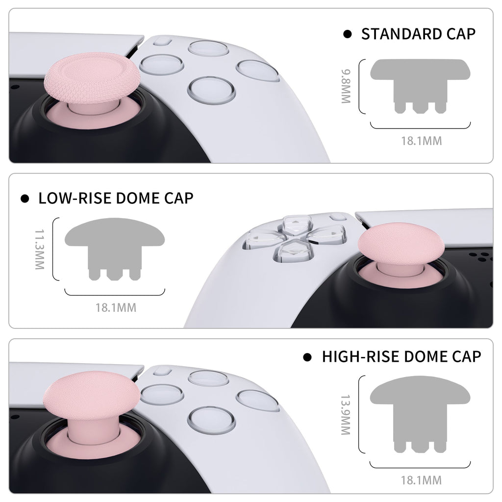 eXtremeRate EDGE Sticks Replacement Interchangeable Thumbsticks for PS5 & PS4 All Model Controllers - Cherry Blossoms eXtremeRate