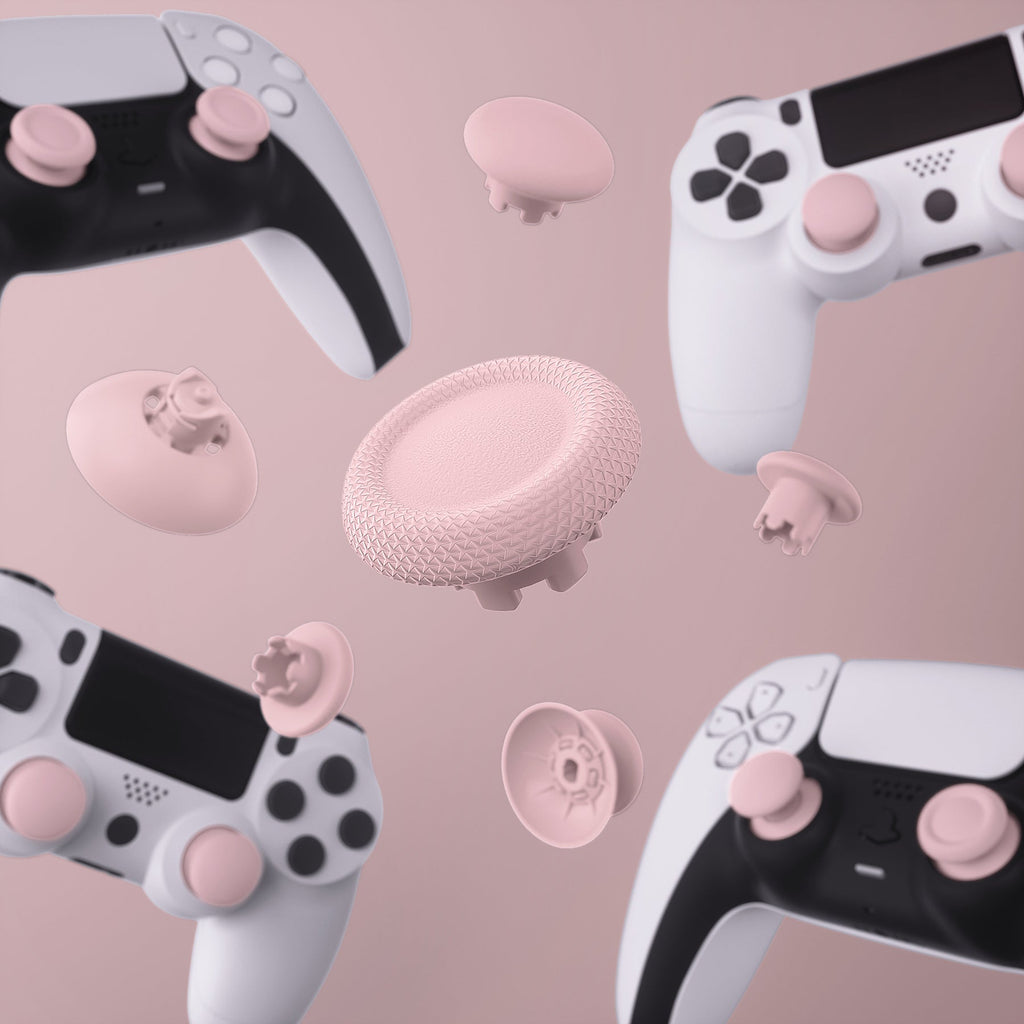 eXtremeRate EDGE Sticks Replacement Interchangeable Thumbsticks for PS5 & PS4 All Model Controllers - Cherry Blossoms eXtremeRate