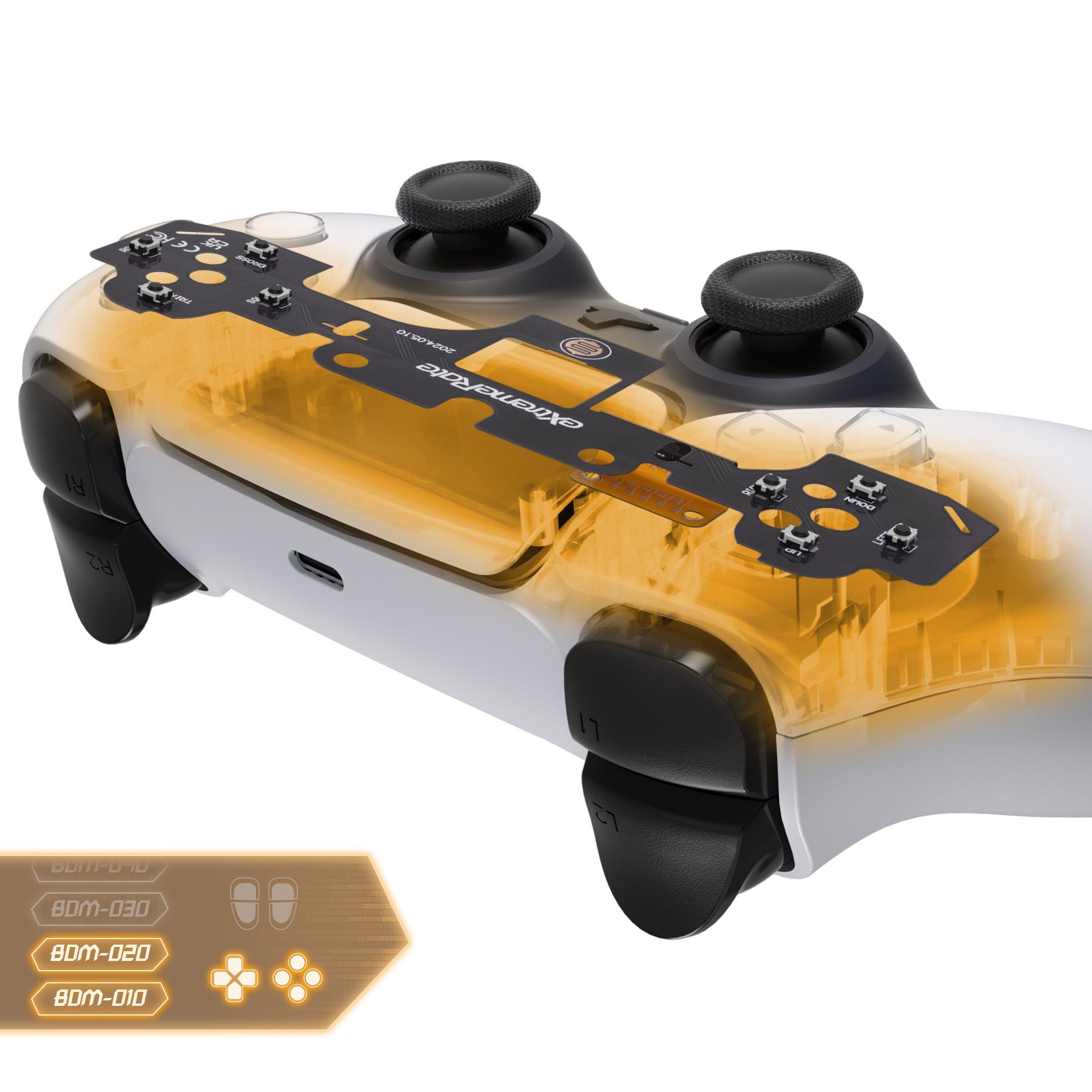 eXtremeRate Face Clicky Kit V3 for PS5 Controller BDM-010 & BDM-020, Custom Hard Silicone Tactile Switch Dpad Action Buttons for PS5 Controller eXtremeRate