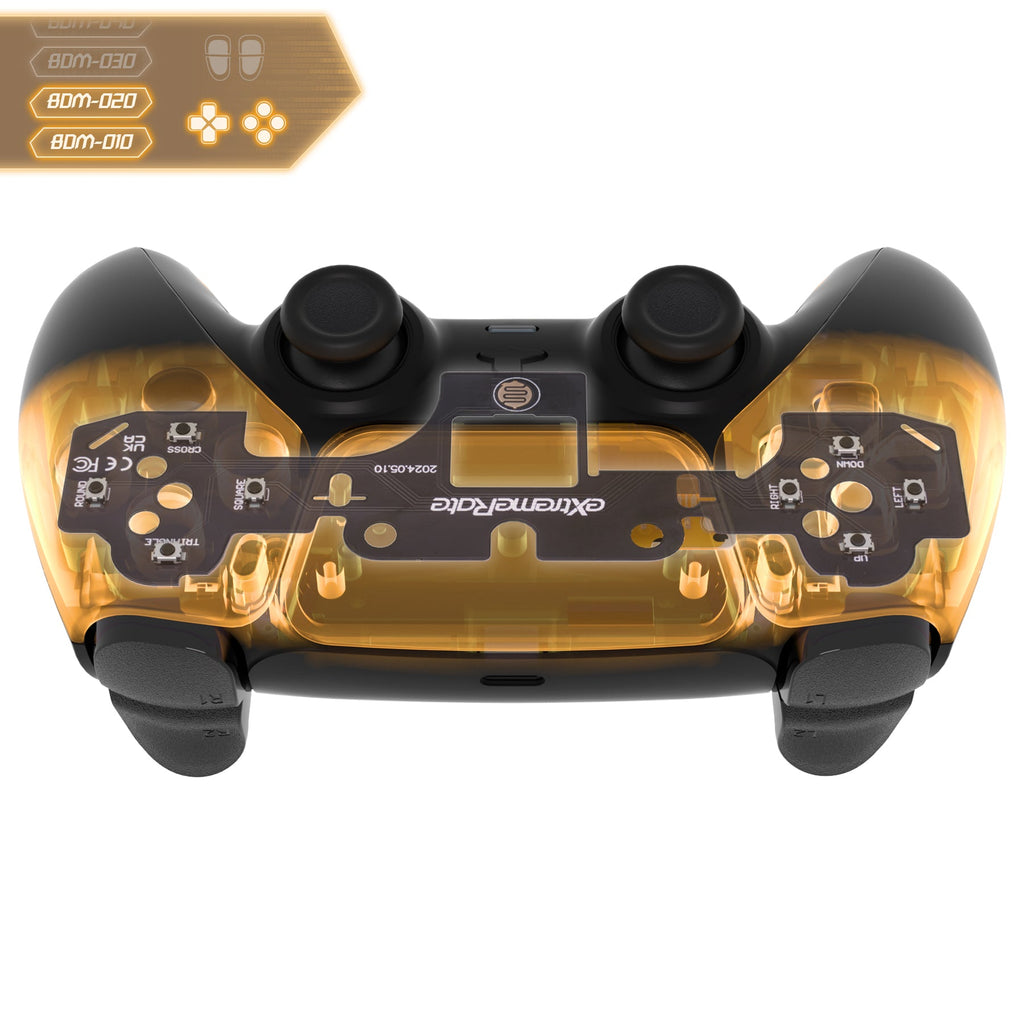 eXtremeRate Face Clicky Kit V3 for PS5 Controller BDM-010 & BDM-020, Custom Hard Silicone Tactile Switch Dpad Action Buttons for PS5 Controller eXtremeRate