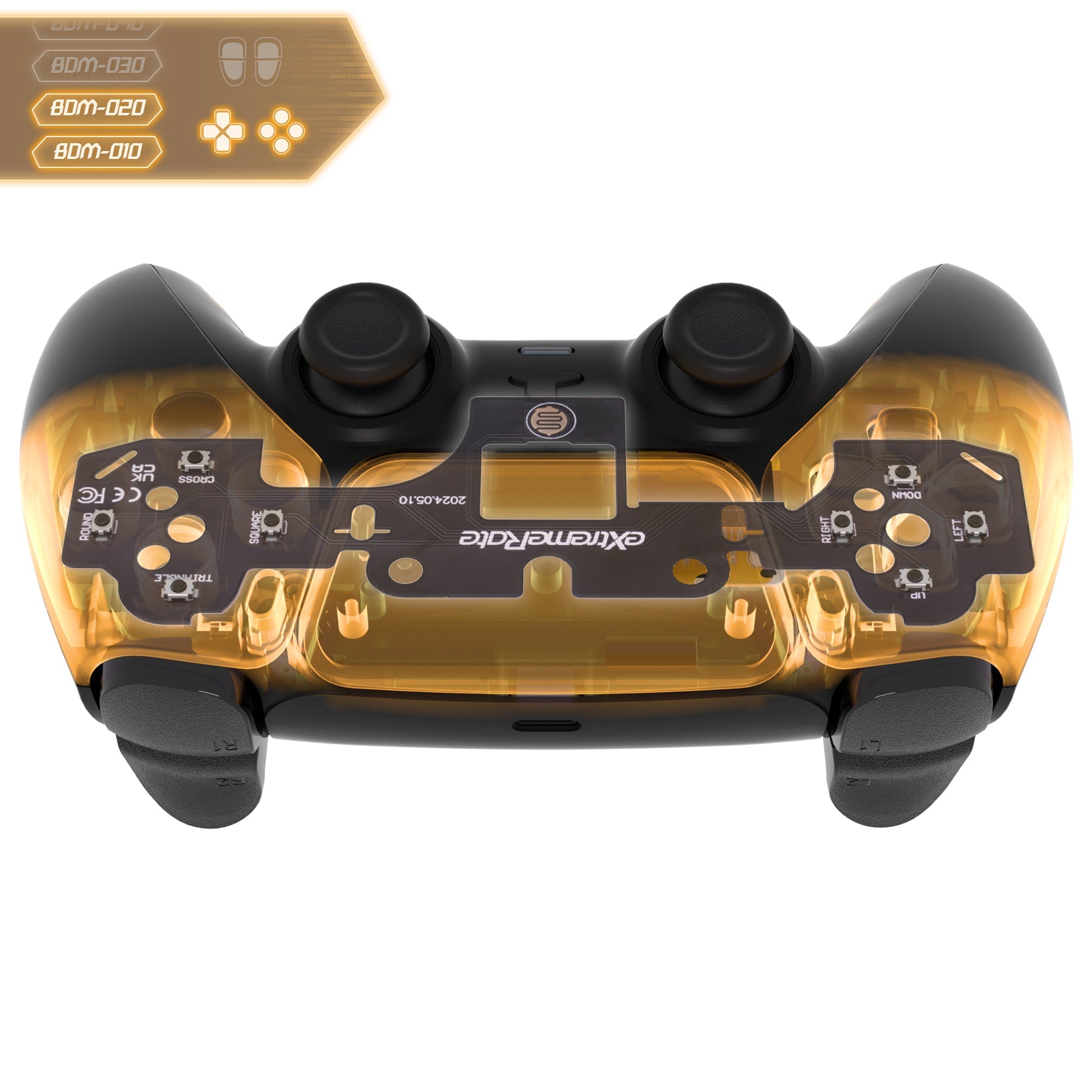 eXtremeRate Face Clicky Kit V3 for PS5 Controller BDM-010 & BDM-020, Custom Hard Silicone Tactile Switch Dpad Action Buttons for PS5 Controller eXtremeRate