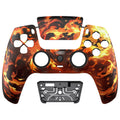 eXtremeRate LUNA Redesigned Replacement Front Shell with Touchpad Compatible with PS5 Controller BDM-010/020/030/040/050/060 - Blazing Magic eXtremeRate