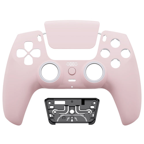 eXtremeRate LUNA Redesigned Replacement Front Shell with Touchpad Compatible with PS5 Controller BDM-010/020/030/040/050/060 - Cherry Blossoms Pink eXtremeRate