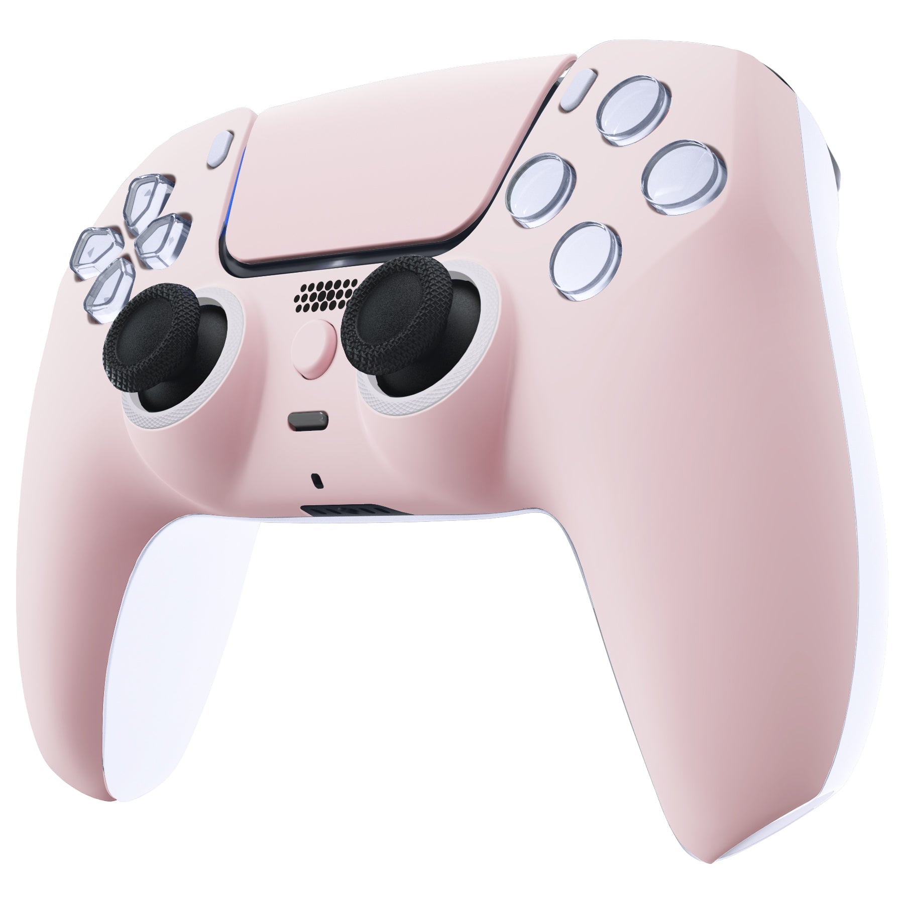 eXtremeRate LUNA Redesigned Replacement Front Shell with Touchpad Compatible with PS5 Controller BDM-010/020/030/040/050/060 - Cherry Blossoms Pink eXtremeRate