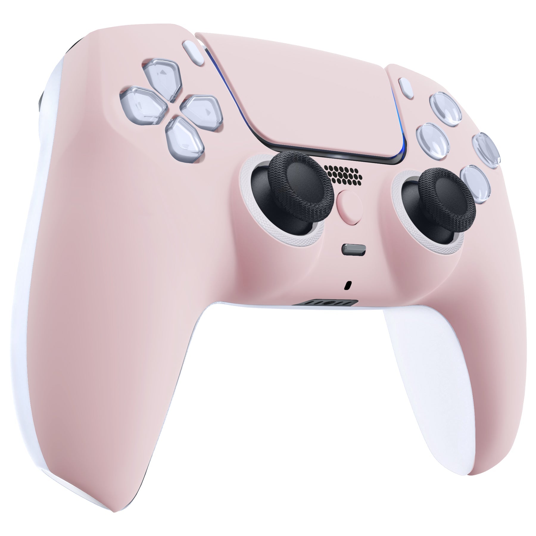 eXtremeRate LUNA Redesigned Replacement Front Shell with Touchpad Compatible with PS5 Controller BDM-010/020/030/040/050/060 - Cherry Blossoms Pink eXtremeRate