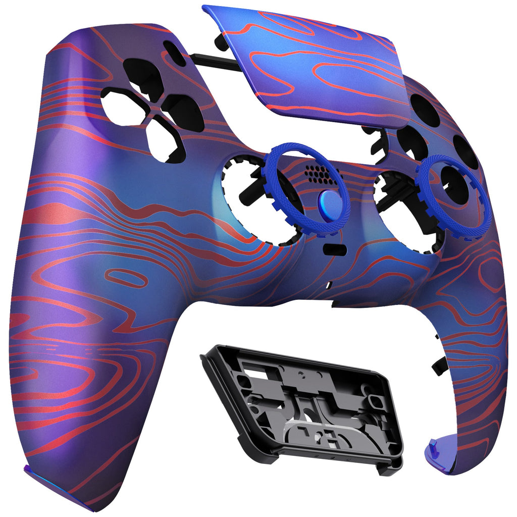 eXtremeRate LUNA Redesigned Replacement Front Shell with Touchpad Compatible with PS5 Controller BDM-010/020/030/040/050 - Damascuscamo eXtremeRate