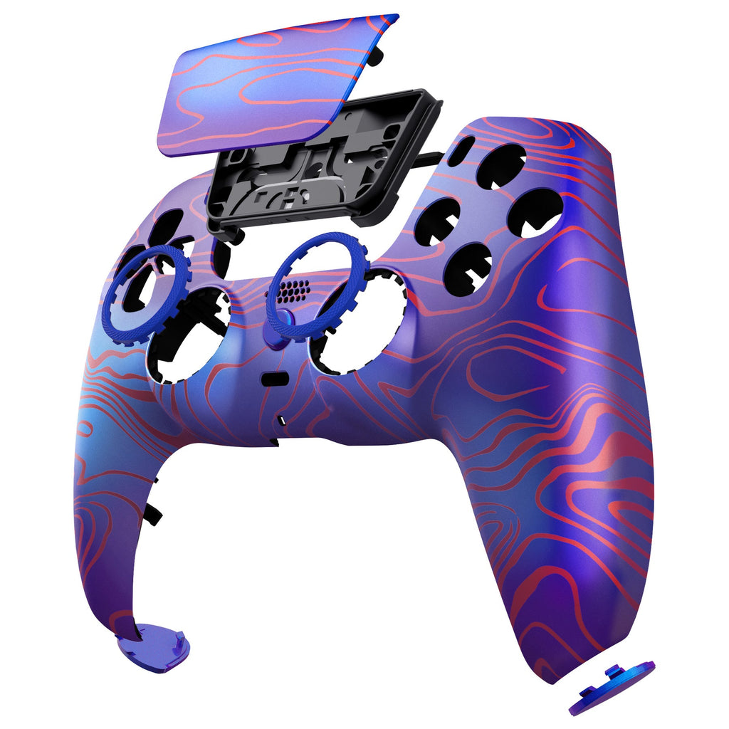 eXtremeRate LUNA Redesigned Replacement Front Shell with Touchpad Compatible with PS5 Controller BDM-010/020/030/040/050 - Damascuscamo eXtremeRate
