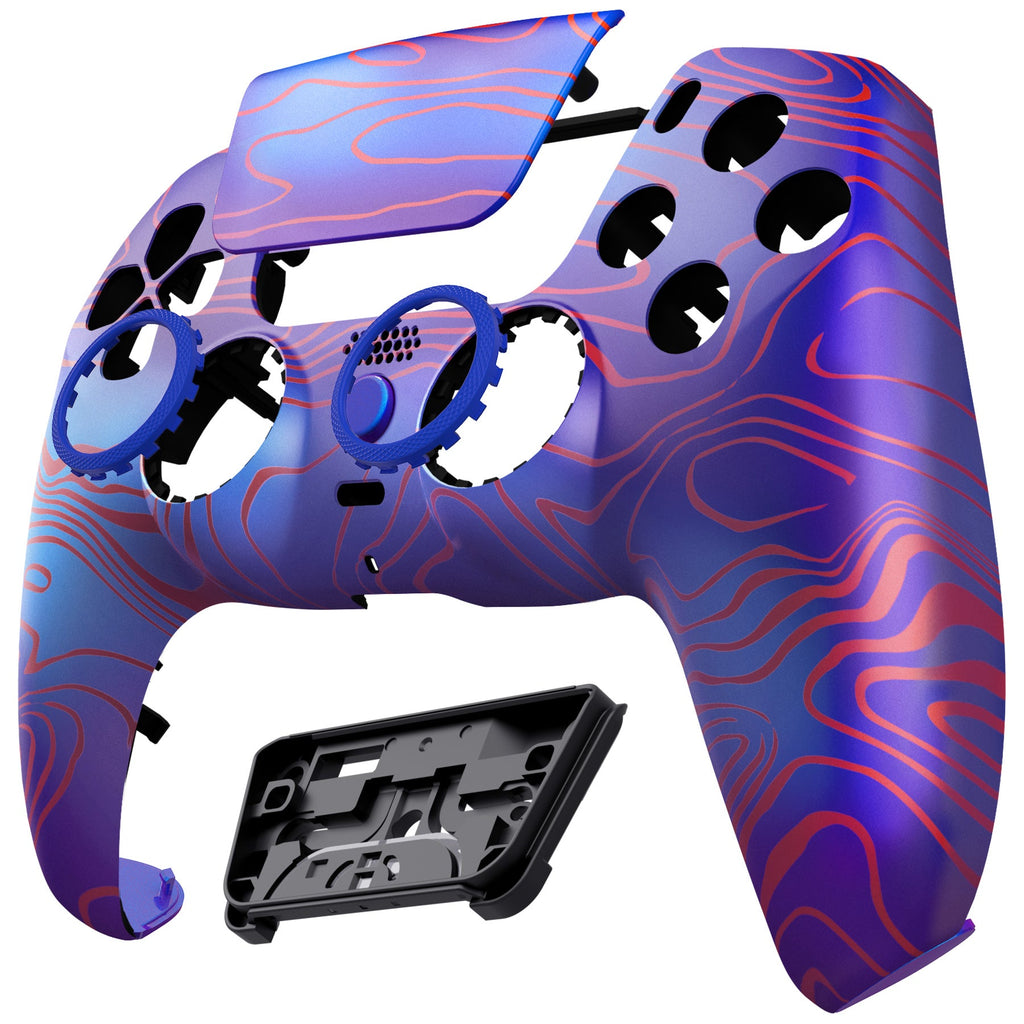 eXtremeRate LUNA Redesigned Replacement Front Shell with Touchpad Compatible with PS5 Controller BDM-010/020/030/040/050 - Damascuscamo eXtremeRate