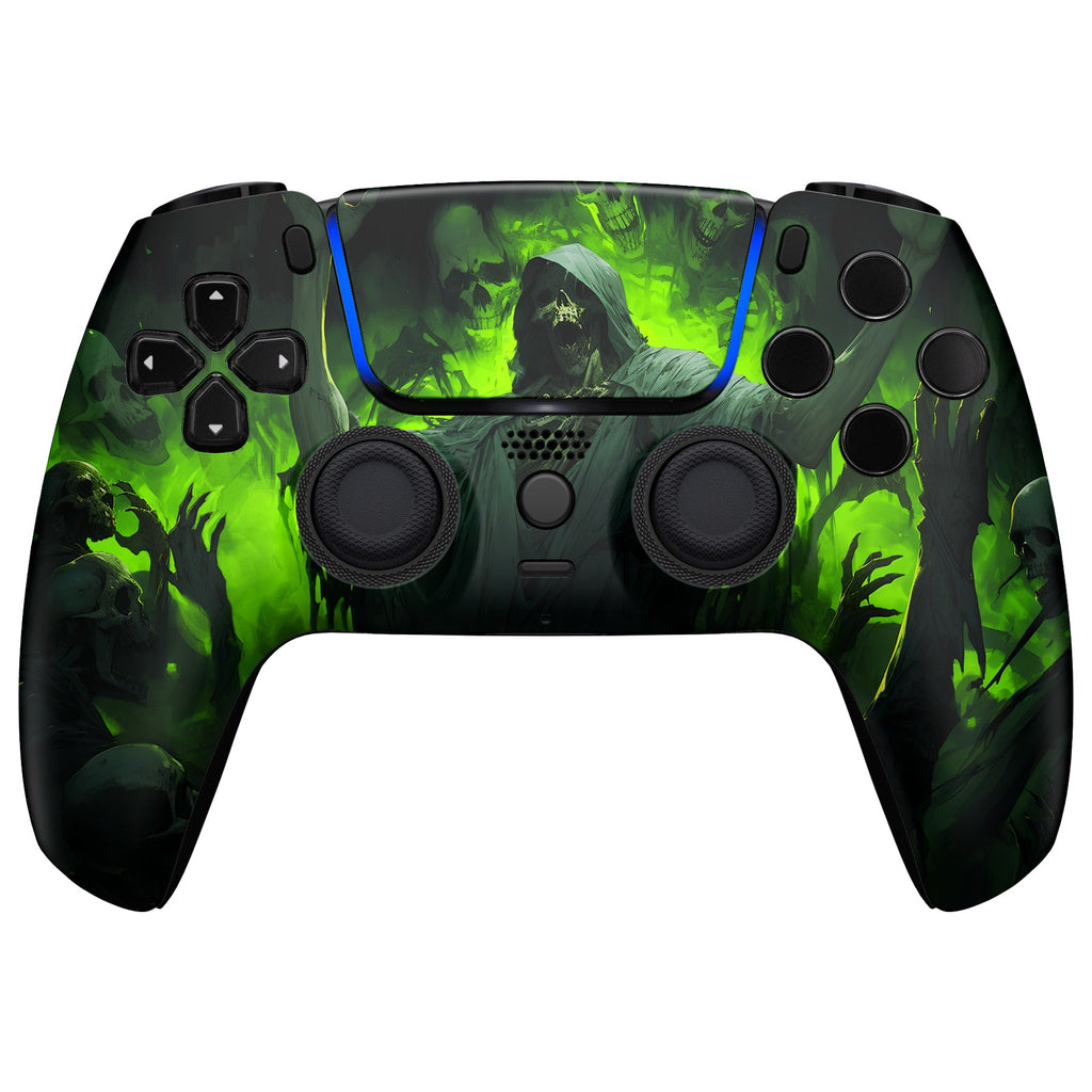eXtremeRate LUNA Redesigned Replacement Front Shell with Touchpad Compatible with PS5 Controller BDM-010/020/030/040/050 - Dark Carnival eXtremeRate