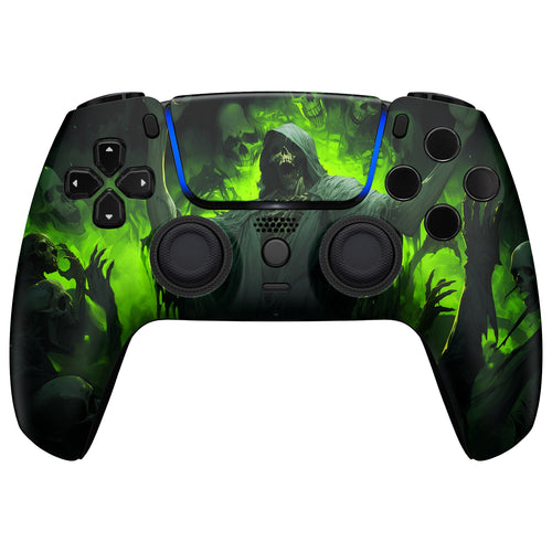 eXtremeRate LUNA Redesigned Replacement Front Shell with Touchpad Compatible with PS5 Controller BDM-010/020/030/040/050 - Dark Carnival eXtremeRate