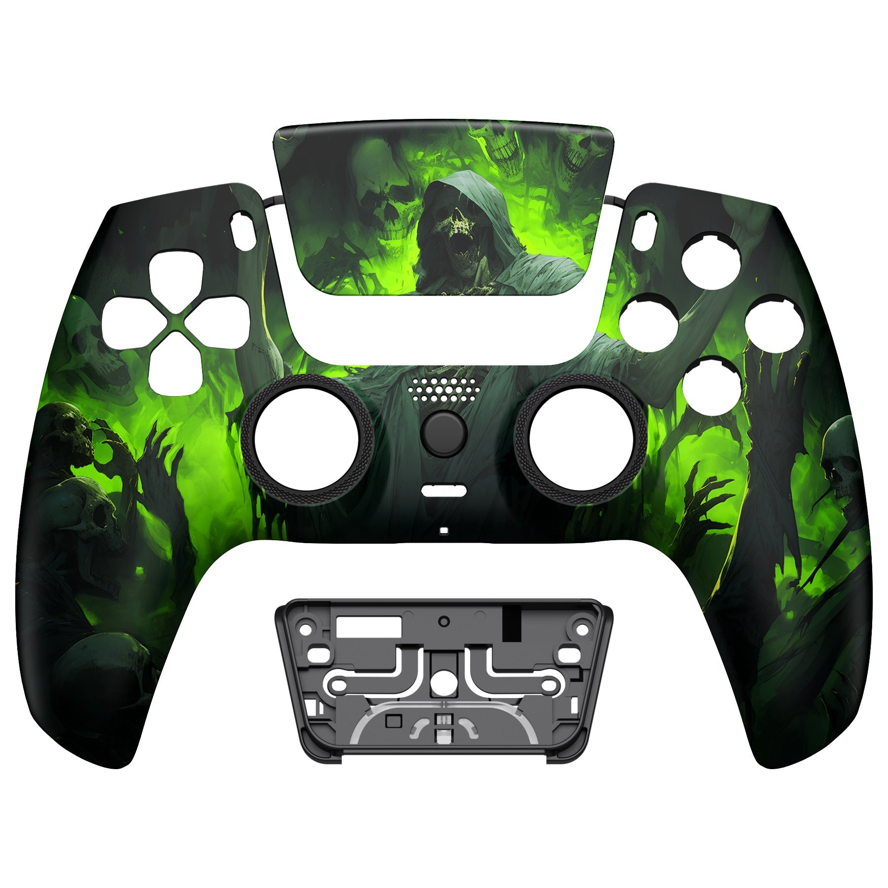 eXtremeRate LUNA Redesigned Replacement Front Shell with Touchpad Compatible with PS5 Controller BDM-010/020/030/040/050 - Dark Carnival eXtremeRate