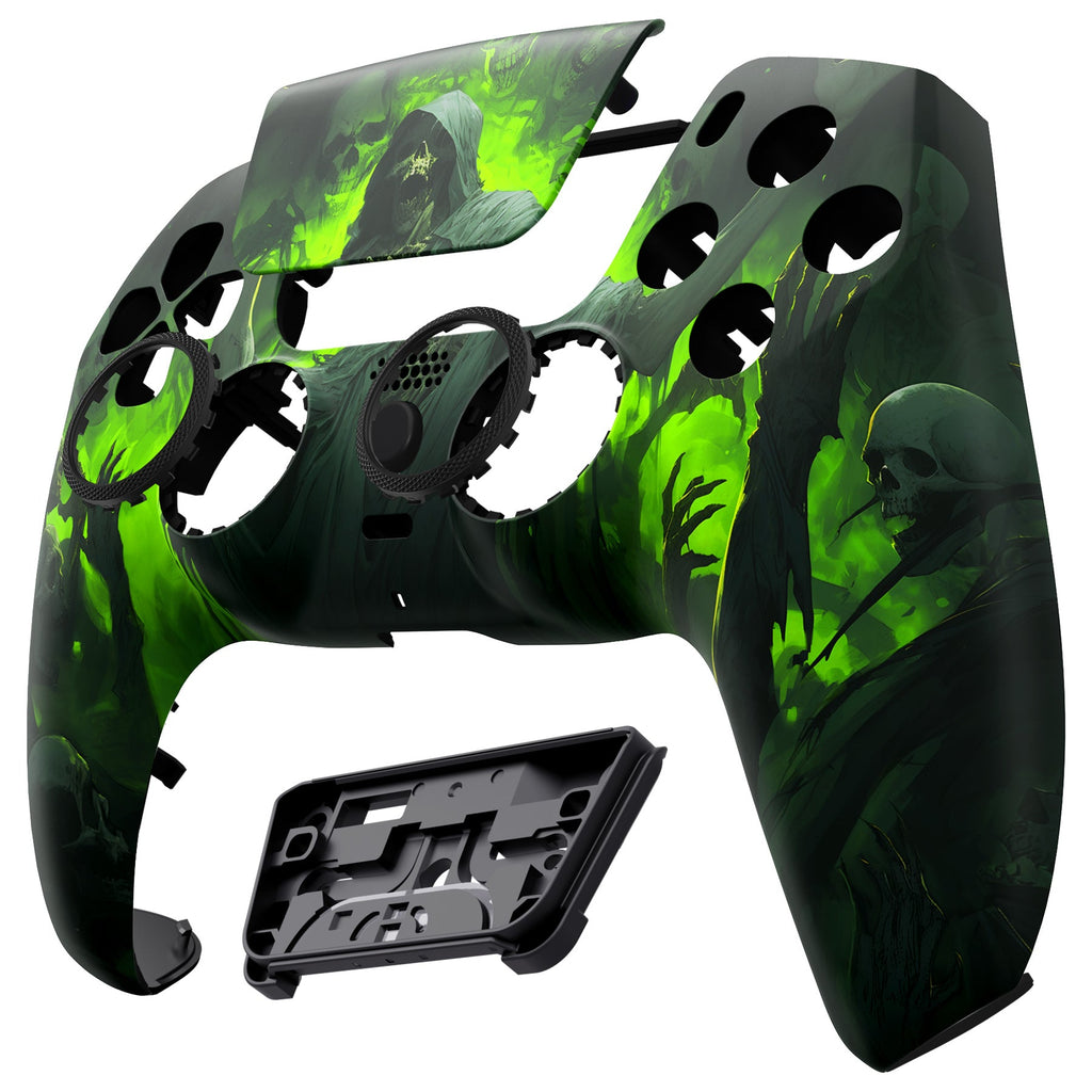 eXtremeRate LUNA Redesigned Replacement Front Shell with Touchpad Compatible with PS5 Controller BDM-010/020/030/040/050 - Dark Carnival eXtremeRate