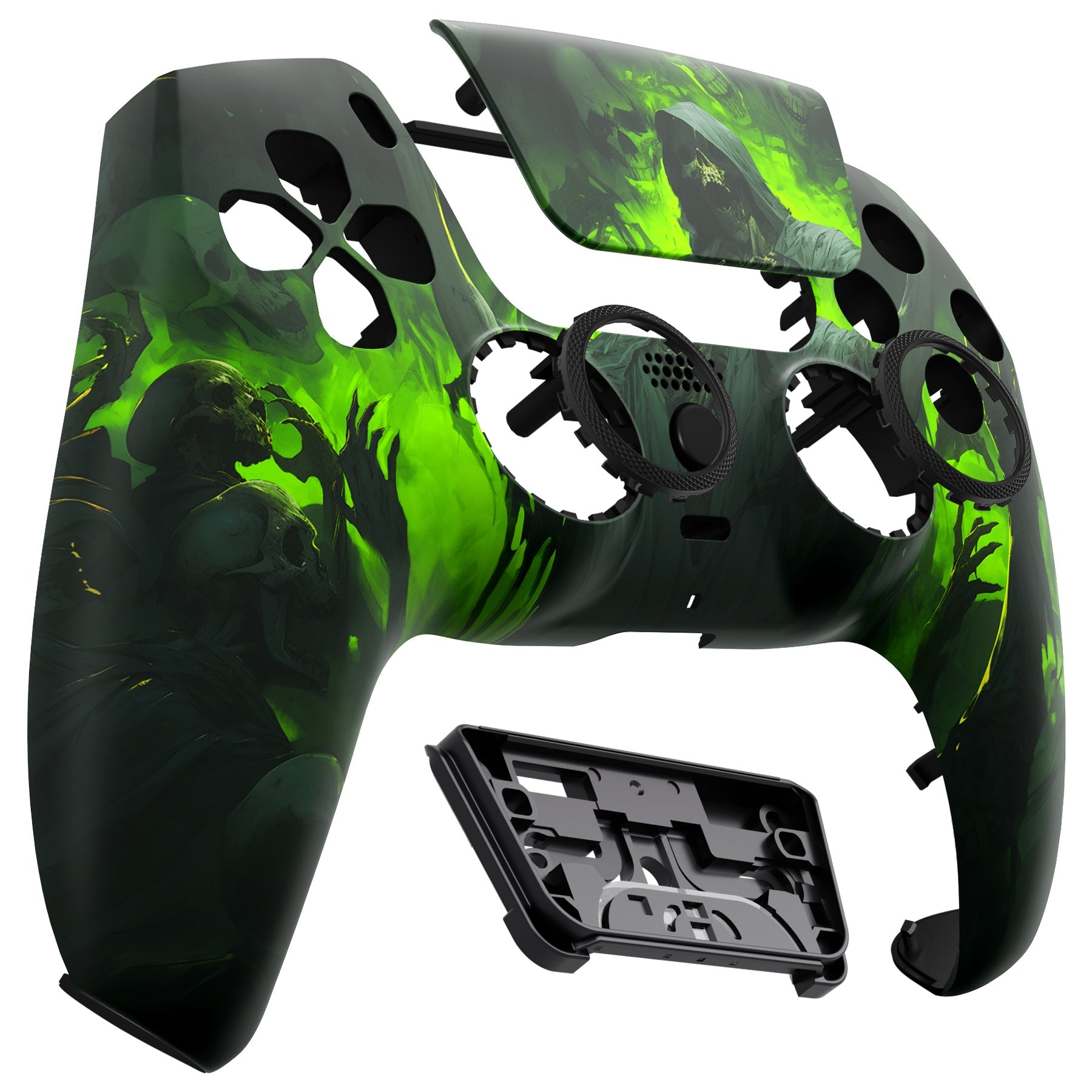 eXtremeRate LUNA Redesigned Replacement Front Shell with Touchpad Compatible with PS5 Controller BDM-010/020/030/040/050 - Dark Carnival eXtremeRate