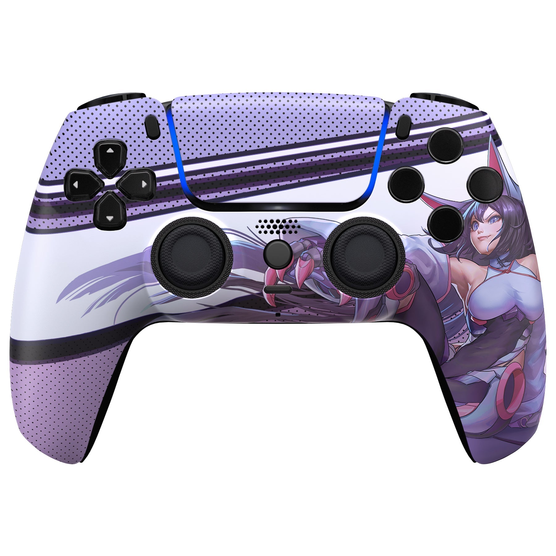 eXtremeRate LUNA Redesigned Replacement Front Shell with Touchpad Compatible with PS5 Controller BDM-010/020/030/040/050/060 - Neko Mecha eXtremeRate
