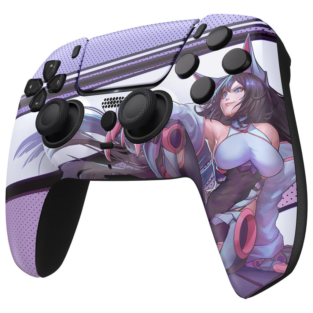 eXtremeRate LUNA Redesigned Replacement Front Shell with Touchpad Compatible with PS5 Controller BDM-010/020/030/040/050/060 - Neko Mecha eXtremeRate