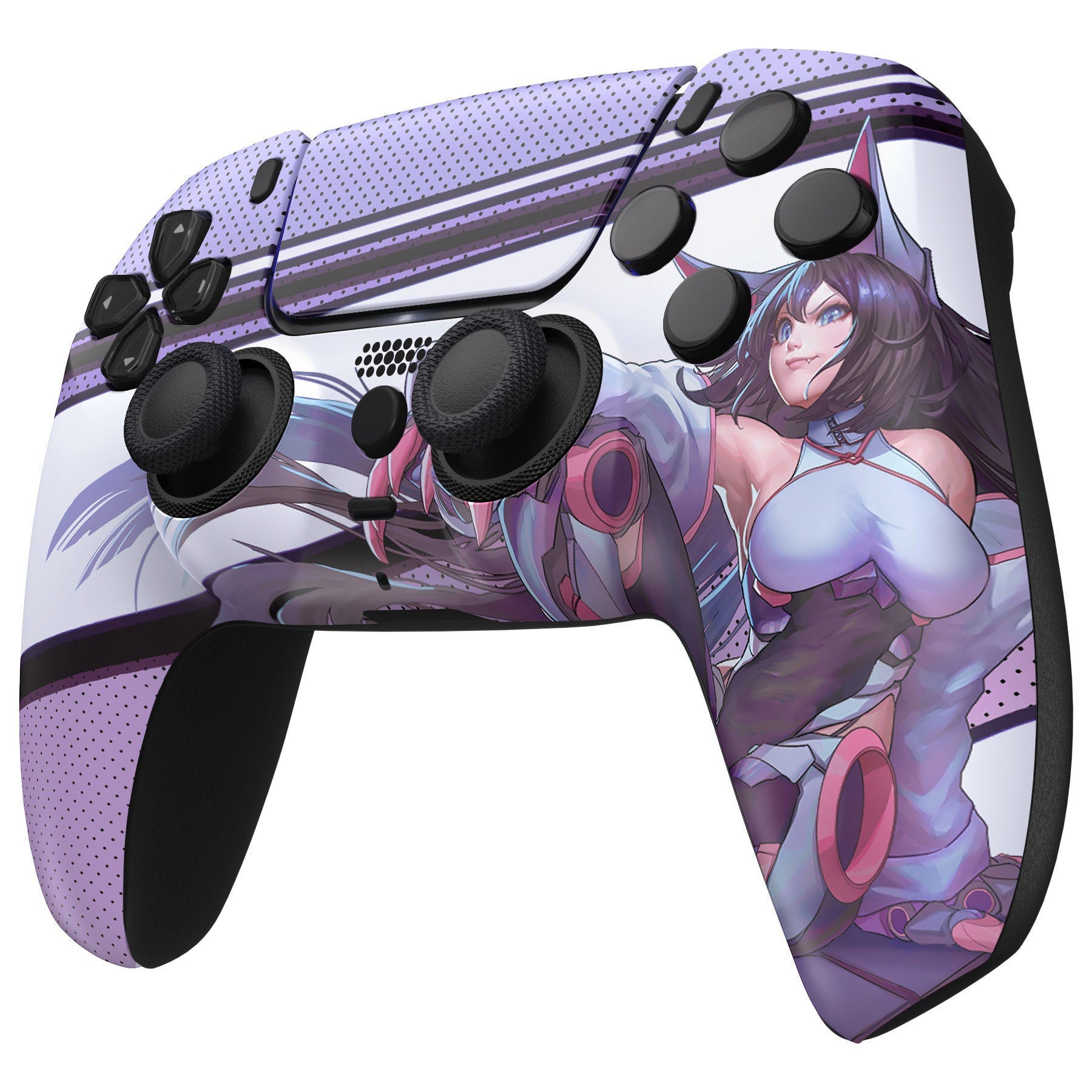 eXtremeRate LUNA Redesigned Replacement Front Shell with Touchpad Compatible with PS5 Controller BDM-010/020/030/040/050/060 - Neko Mecha eXtremeRate